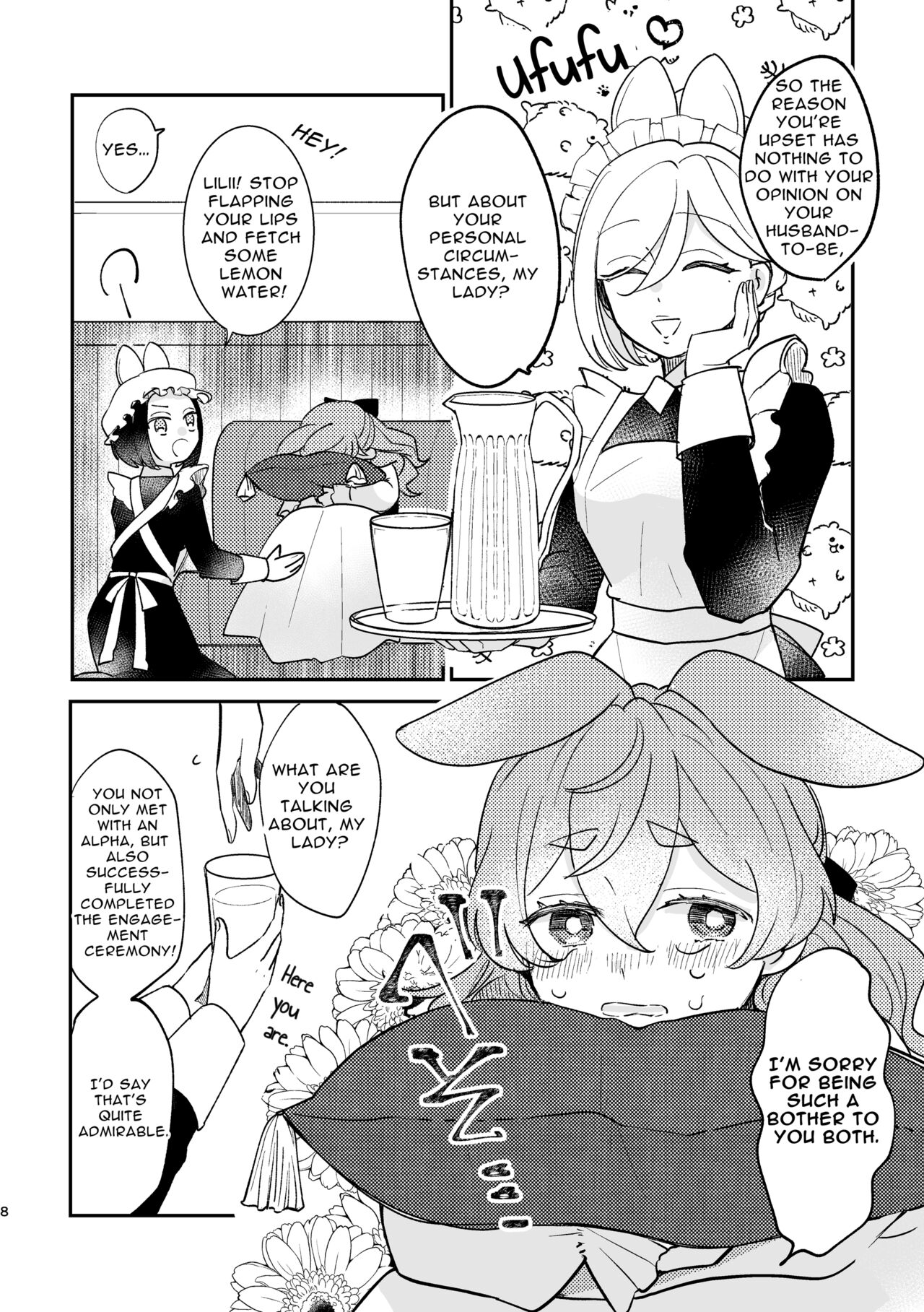 [Uwoichiba (Sabakan)] Usagi Reijou to Ookami Reisoku (Zenpen) | Omega Rabbit and Alpha Wolf (First Part) [English] [Bean Works] [Digital] image number 7