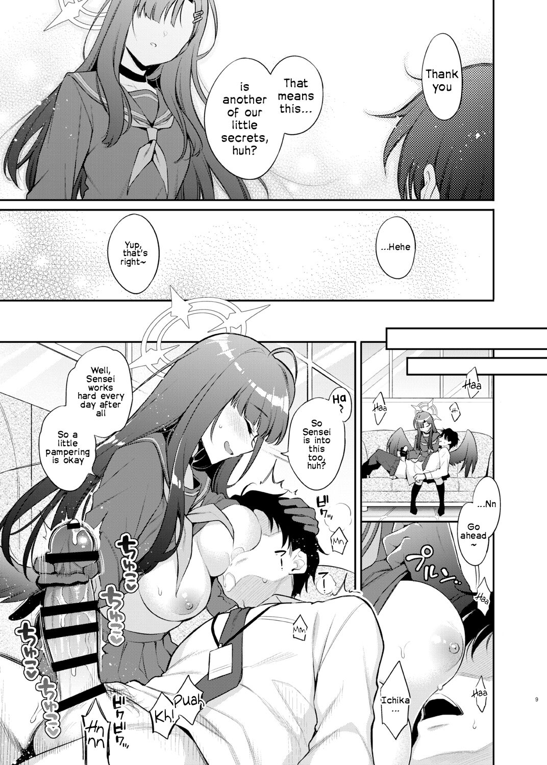 [K+W (sasachinn)] Sensei, Kyou mo Kore no Jikan ssu yo | Sensei, It's Time for You to Cum Today Too ♡ (Blue Archive) [English] [Frankie M] [Digital] imagen número 9