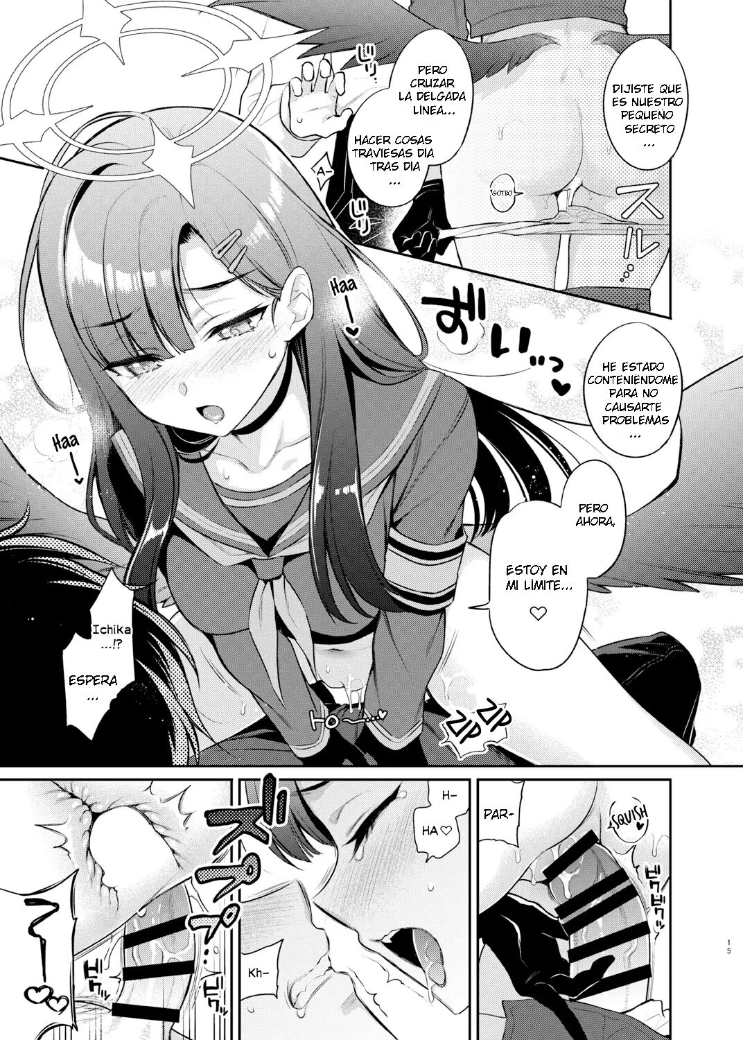 [K+W (sasachinn)] Sensei, Kyou mo Kore no Jikan ssu yo | Sensei, It's Time for You to Cum Today Too ♡ (Blue Archive) [Spanish] [Digital] 画像番号 15