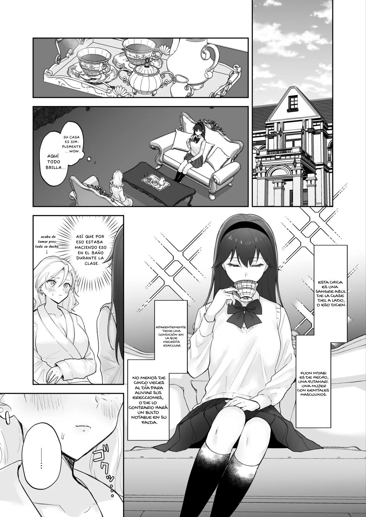 [Ginger Lily] Shojo Gal, Futanari Ojou-sama no Onaho ni Naru [Spanish] 画像番号 9