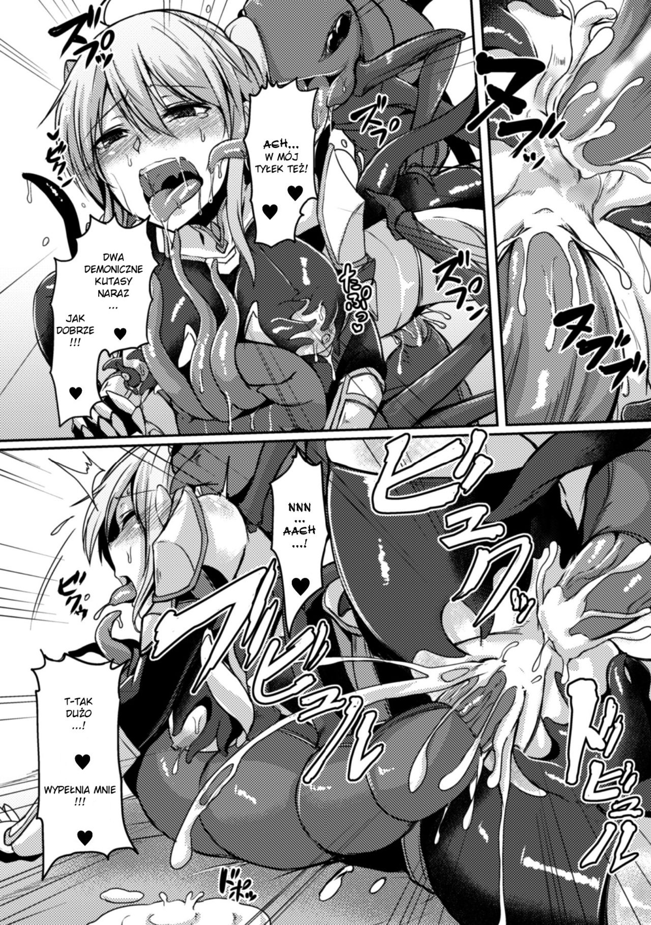 [Hirno] Mamono Karai no Yoroi | Zbroja pozerajaca demony (2D Comic Magazine Shokushu Yoroi ni Zenshin o Okasare Mugen Zecchou! Vol. 3) [Polish] [Halny] numero di immagine  18