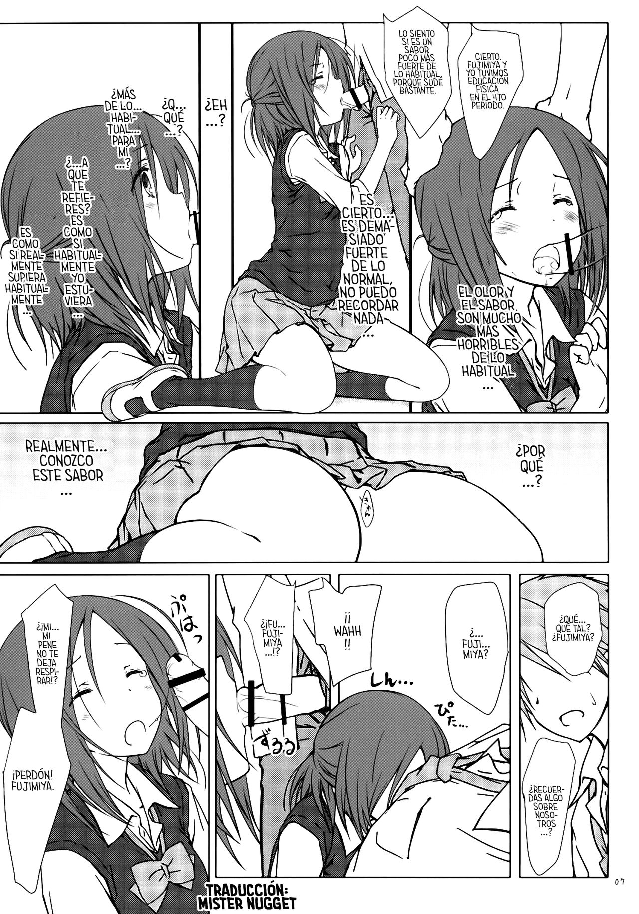 (C86) [Super Flat Lolinitron (Focke Wolf)] "Tomodachi to no Sex." (One Week Friends)  [Spanish] [Mr. Nugget] image number 6