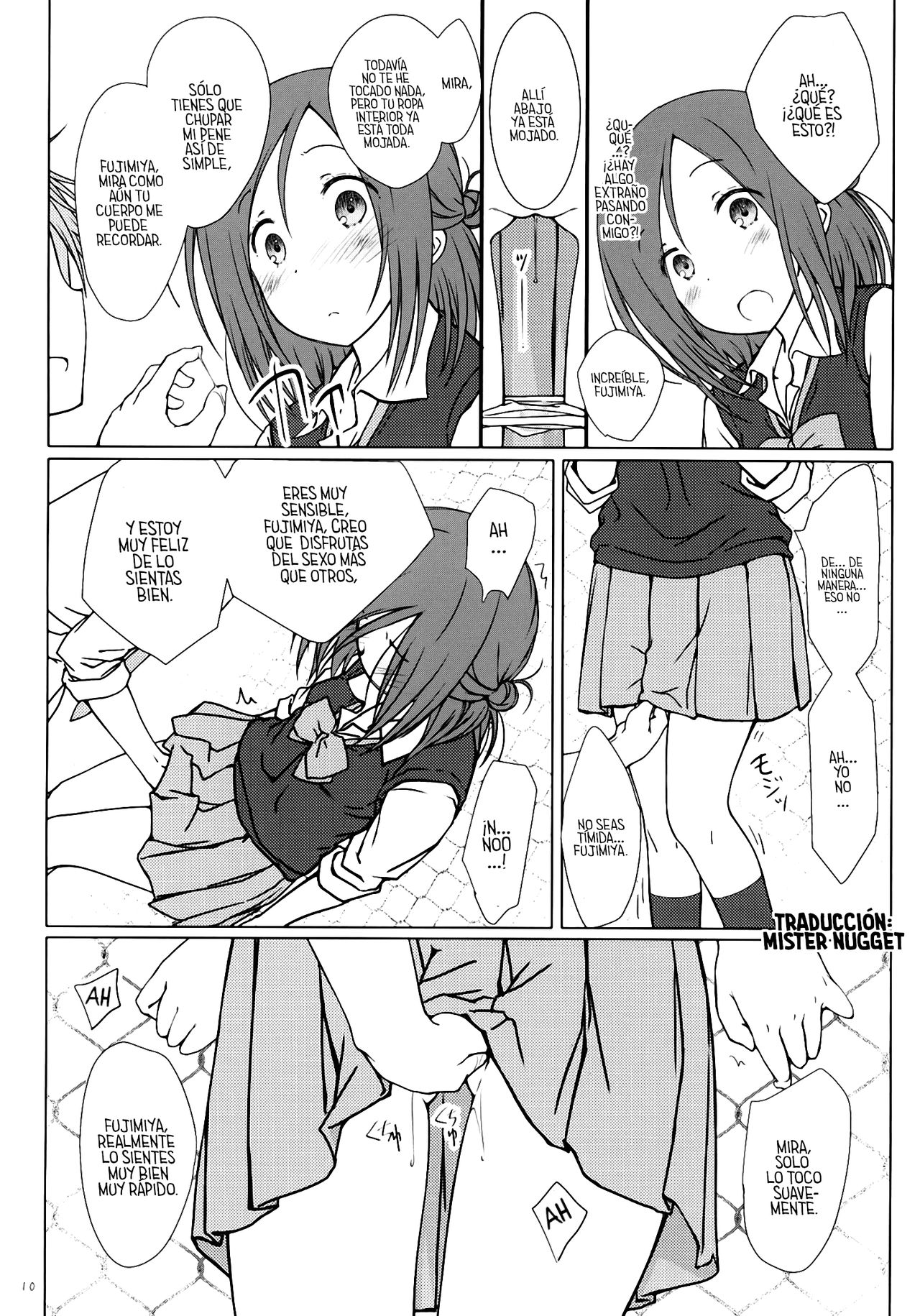 (C86) [Super Flat Lolinitron (Focke Wolf)] "Tomodachi to no Sex." (One Week Friends)  [Spanish] [Mr. Nugget] image number 9