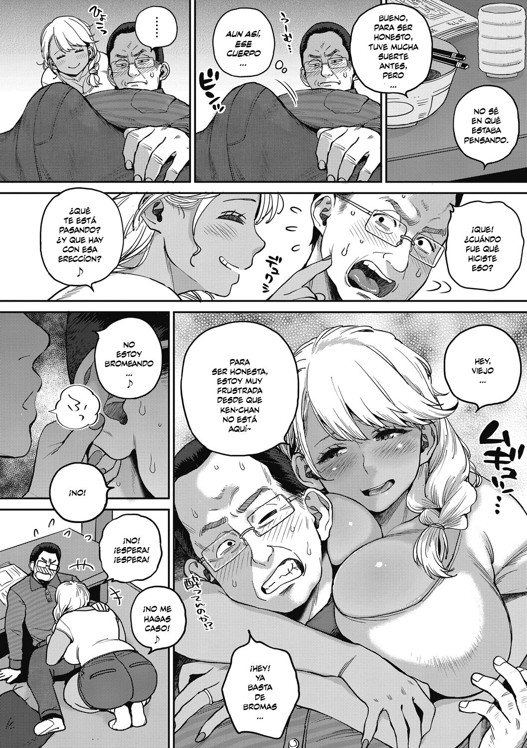 [Muronaga Chaashuu] Nikudan Gal Yome, Oyaji o Kuu [Spanish] =EES= Bildnummer 6