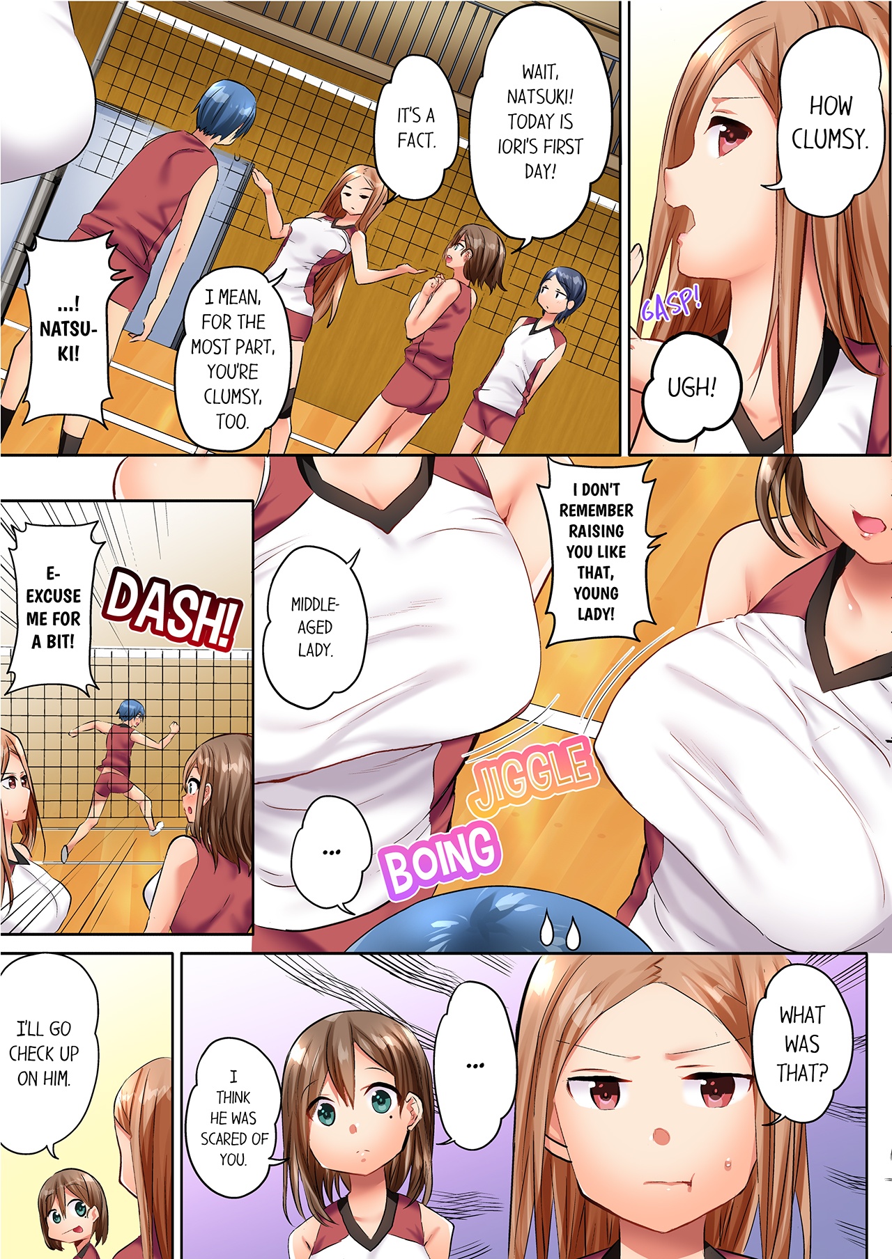 [Kazutaro] Hitozuma Volley-bu no Asedaku SEX ~Shower Abinagara Mitchaku Shichau? 1-3 | Married Women's Volleyball Club Sweaty Sex - We're Being Glued Together While Taking A Shower? 1-3 [English] изображение № 4