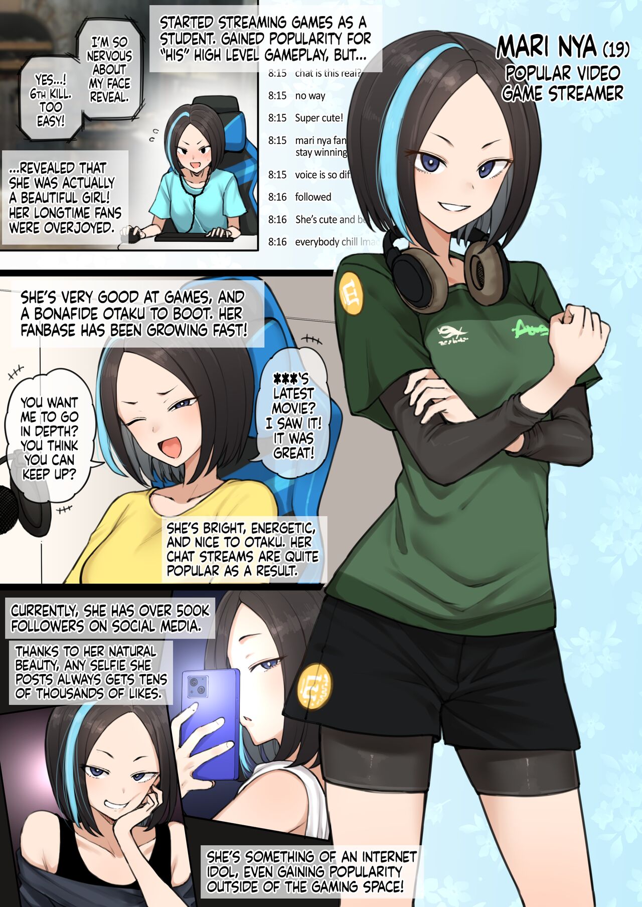 [Terasu MC] Ninki Game Haishinsha no Sei Jijou | Popular Game Streamer's Sexual Affair [English] [Tekkamaki] numero di immagine  1