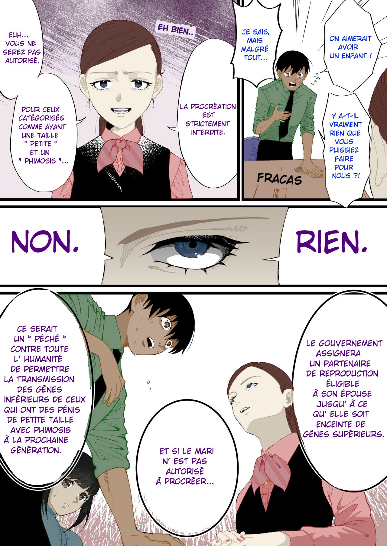 [Mr. Hokke] Mugicya World - Un Monde où les Hommes ayant des Pénis avec Phimosis sont privés du plaisir d'être Parents -  [French] image number 3