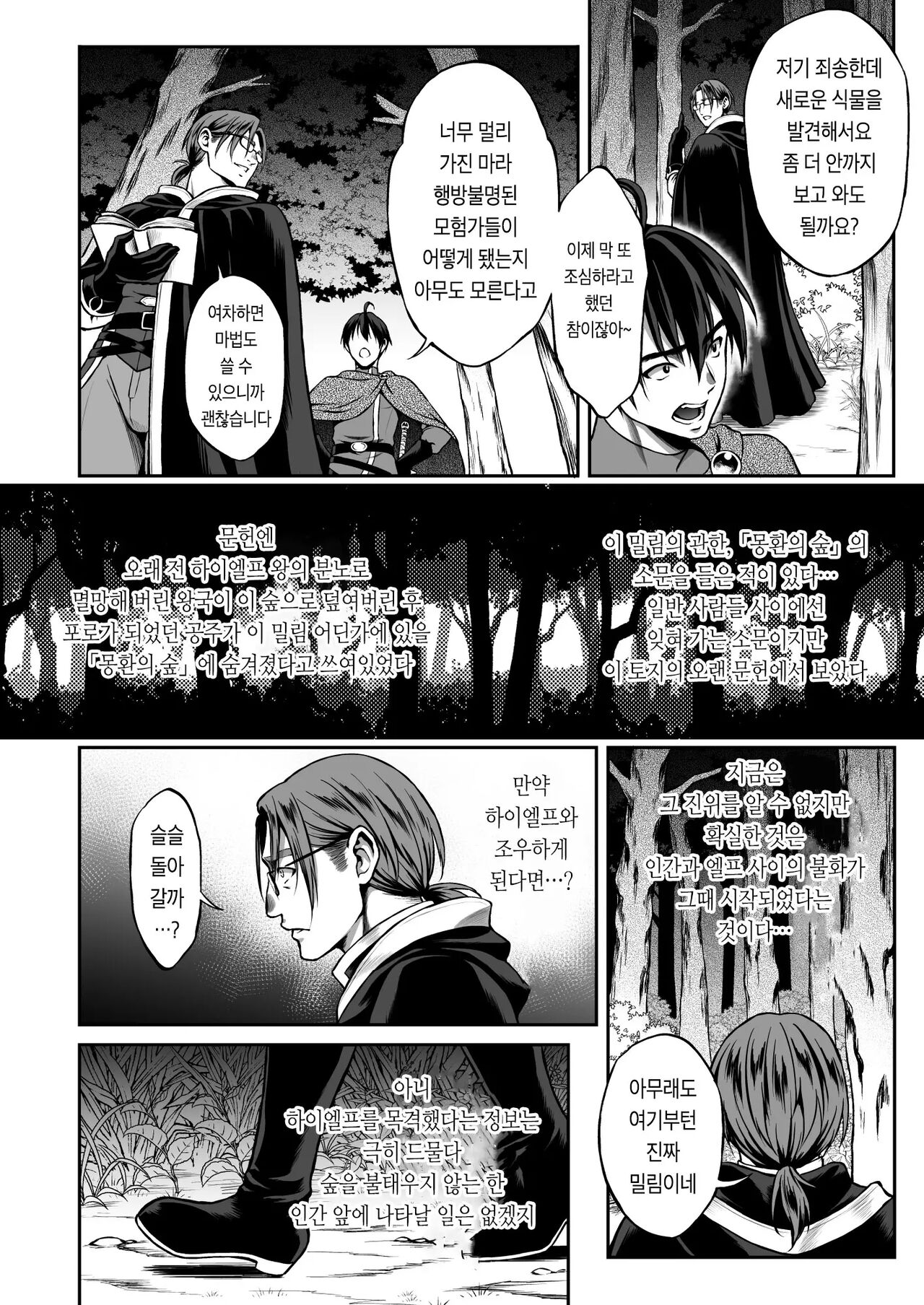 [H.B.A (Usagi Nagomu)] Yuukyuu no Shou Elf 3 "Mugen" Zenpen | 유구의 창엘프3 「몽환」전편 [Korean]  [팀 마스터] [Decensored]  [Digital] image number 6