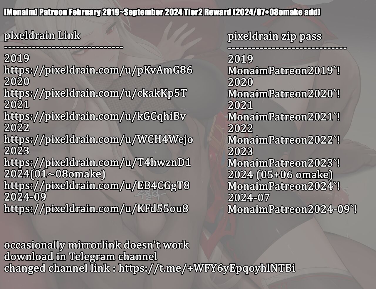 [Monaim] Patreon February 2019~September 2024 Tier2 Reward (2024/07+08omake add) Bildnummer 1