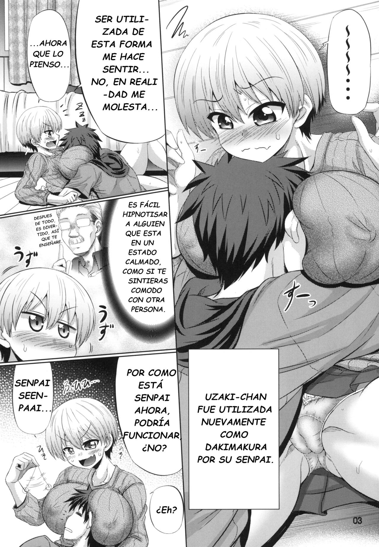 (C95) [Macchadokoro (Warashibe)] Uzaki-Chan wa Sukebe Shitai (Uzaki-Chan wa Asobitai!) [Spanish] 图片编号 2
