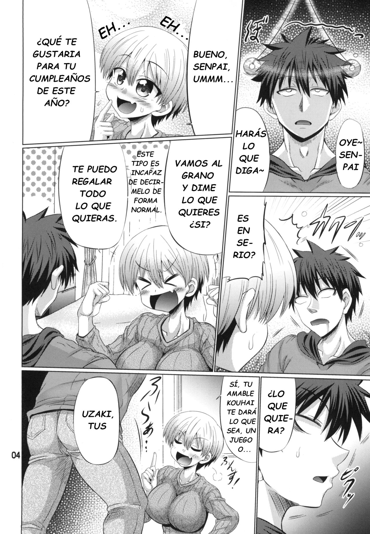 (C95) [Macchadokoro (Warashibe)] Uzaki-Chan wa Sukebe Shitai (Uzaki-Chan wa Asobitai!) [Spanish] 图片编号 3