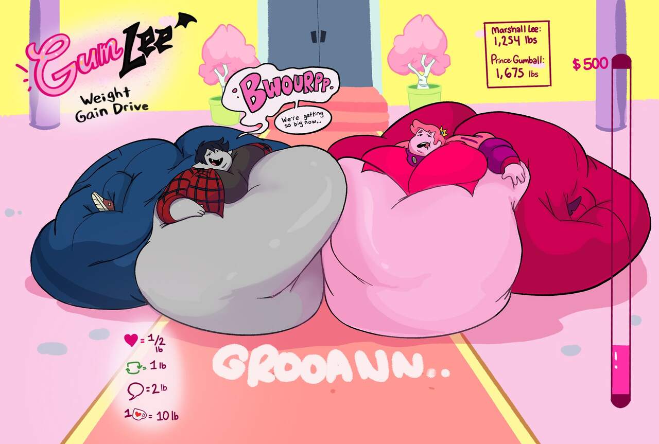Marshall Lee and Prince Gumball Weight Gain imagen número 4