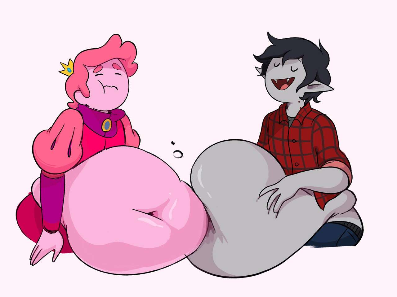 Marshall Lee and Prince Gumball Weight Gain imagen número 8