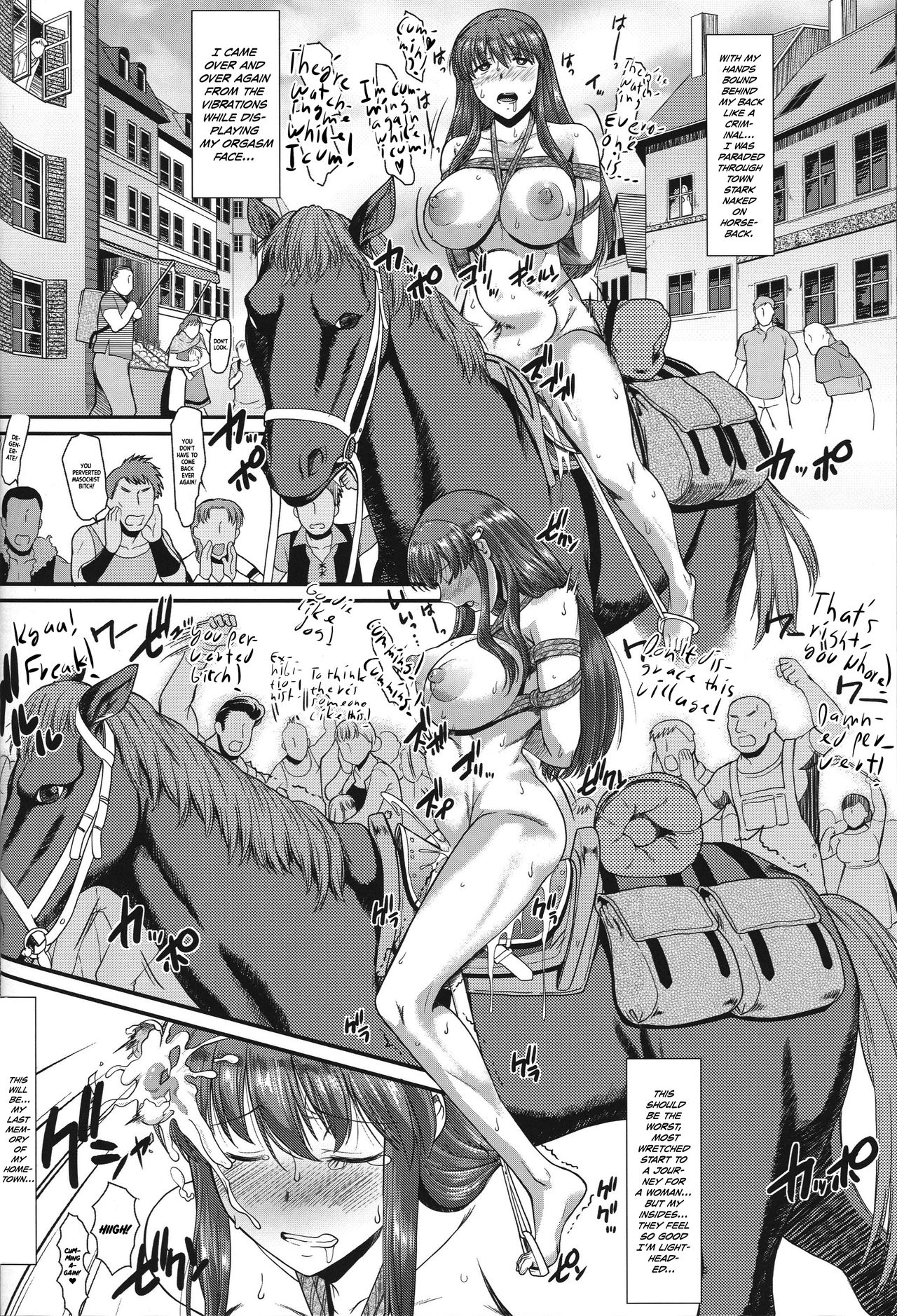 (C96) [Hooliganism (Murasaki Syu)] Roshutsu Kairaku ni Kusshite Mesu Ochi Shita Sugata Minna ni Mirarechatte Watashi Korekara Dousurun daro? [English] =White Symphony= numero di immagine  24