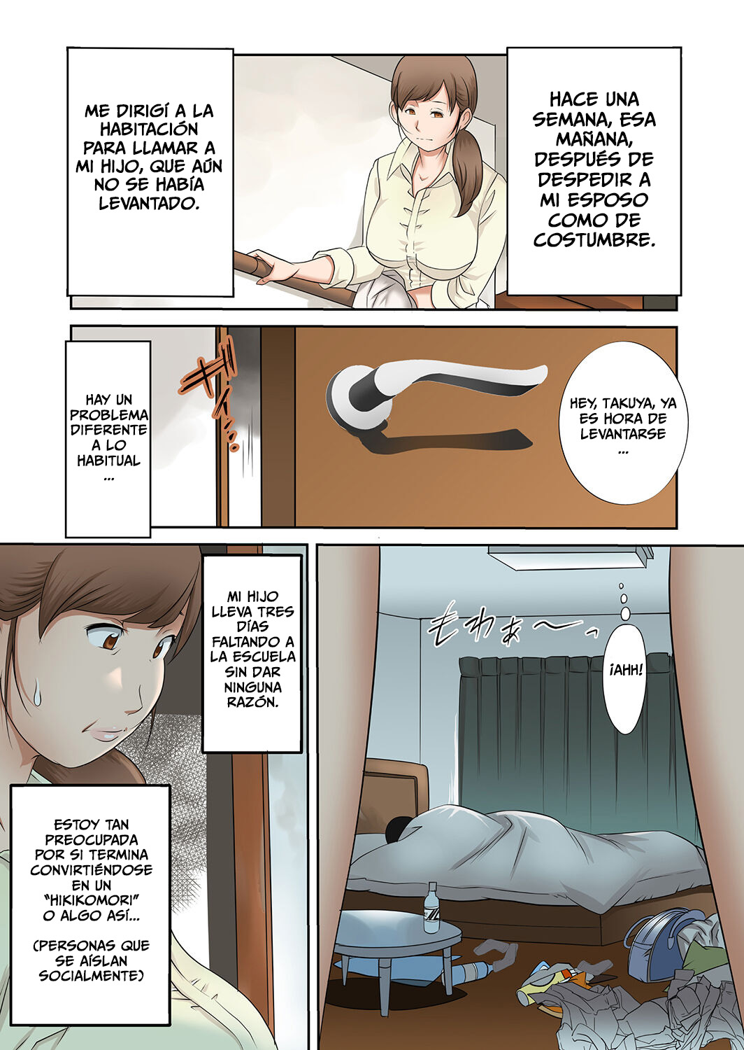 [Fuuga] Boku no Kaa-san no Nikudorei-ka ga Tomaranai. [Spanish] [Furia Nocturna] [Digital] [Ongoing] 图片编号 6