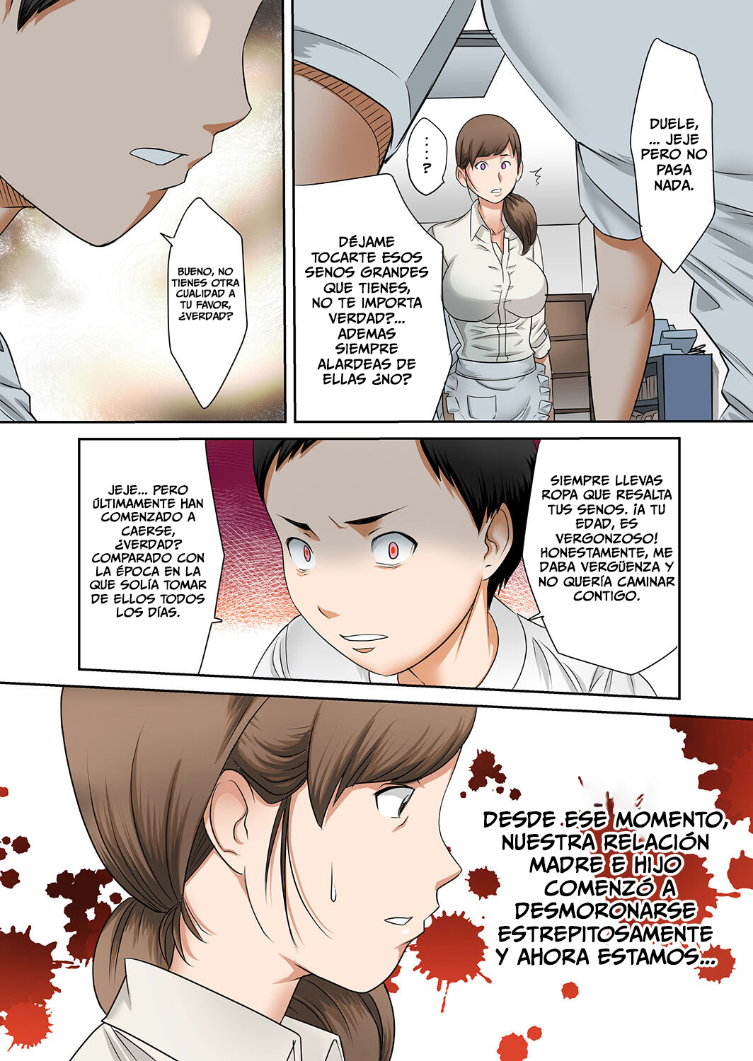 [Fuuga] Boku no Kaa-san no Nikudorei-ka ga Tomaranai. [Spanish] [Furia Nocturna] [Digital] [Ongoing] 图片编号 18