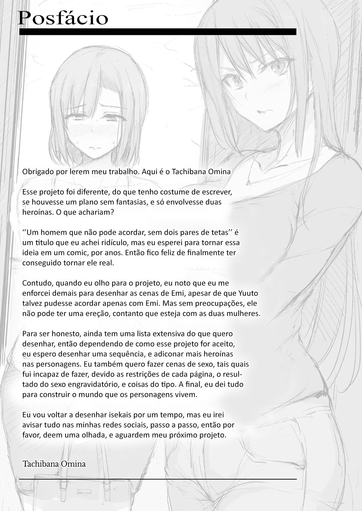 [Shimapan (Tachibana Omina)] Kyonyuu Ga Futari Inai To Bokki Shinai Otto No Tame Ni Tomodachi O Tsurete Kita Tsuma | Eu não consigo ficar duro sem dois pares de seios, então minha esposa chamou uma amiga! [Portuguese-BR] Bildnummer 56