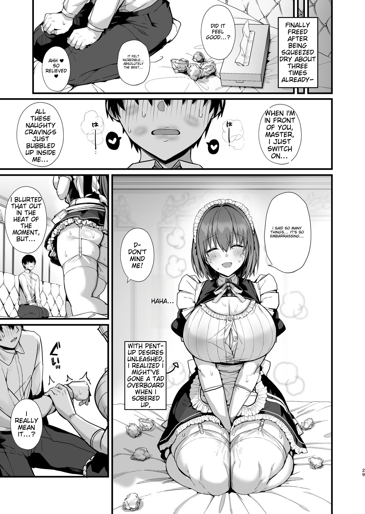 [Flock Blue (Blue_Gk)] Love Maid -Yasashikute Amaama na Kyonyuu Ero Maid San to SEX Shimakuru Ohanashi- | Love Maid -A Story of Wild Escapades With a Sweet and Tender Busty Erotic Maid!- [English] [Digital] image number 28