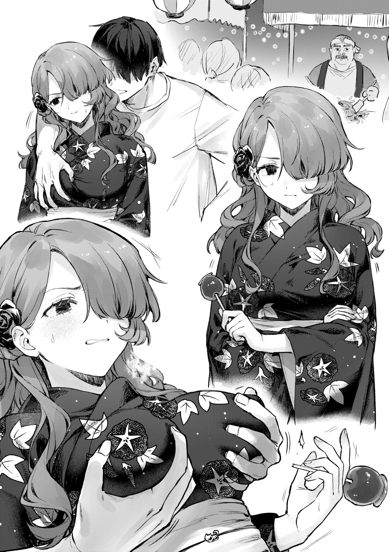 [Beans Mame (Mochiji)] Natumaturi no Yoru ni... ~Yowami o Nigitta Cool Joshi o Yobidashite Yukata Aokan~ | 夏日祭的夜晚…~把被抓住了把柄的冷淡的女孩叫来参加浴衣野战~ [Chinese] [白杨汉化组] [Digital] изображение № 14