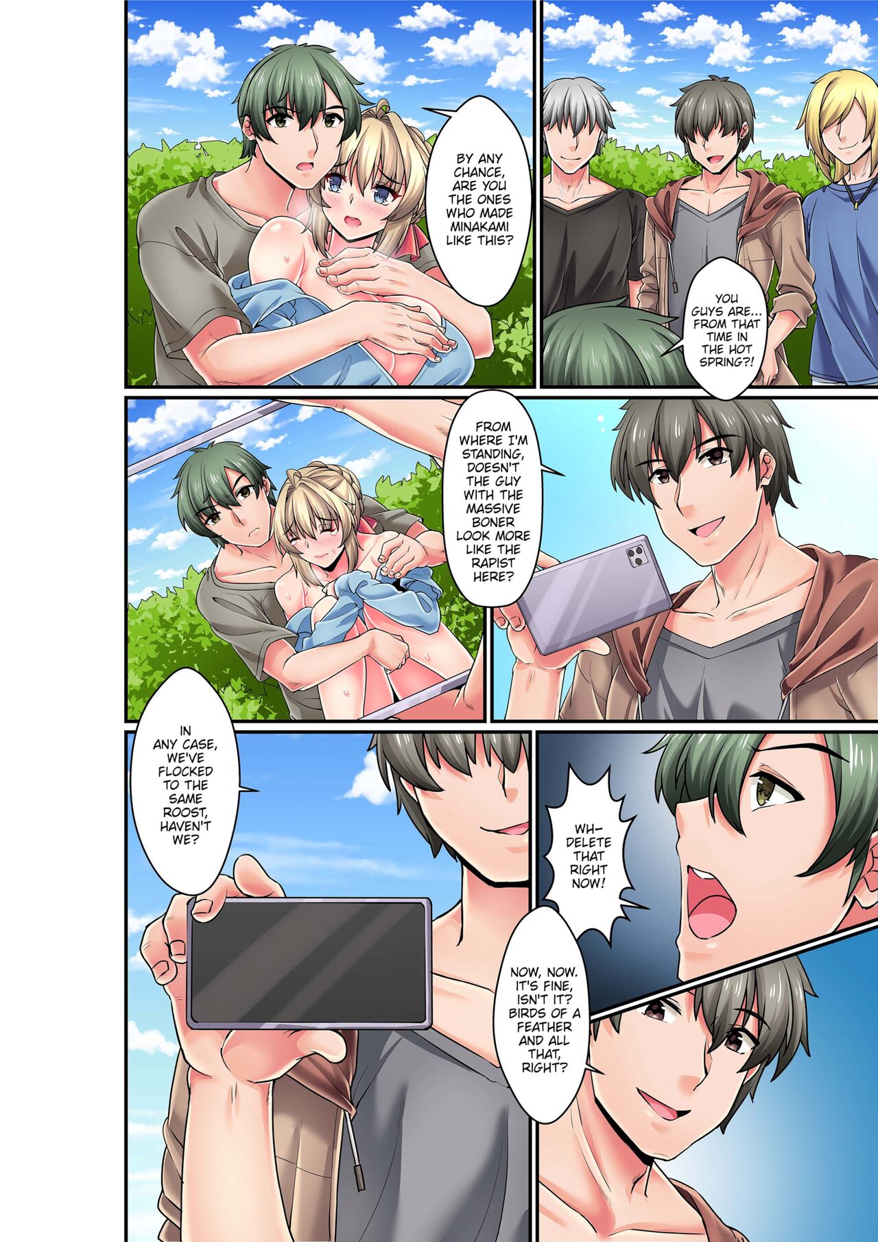 [E[Kaikandrug (Shioko Amekawa & Shirokumae)] After Mistakenly Entering The Men's Bath, I Got It From Younger Men Again and Again... nglish] [Decensored] [Digital] image number 96