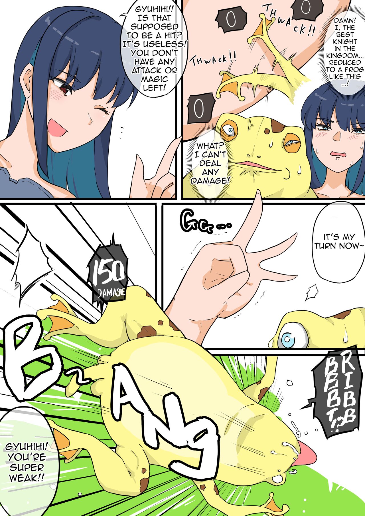 [Chihiro] Onna Kishi to Kaeru-gata Majuu no Irekawari RE | Female Knight and Frog Monster Swap RE [English] Bildnummer 4