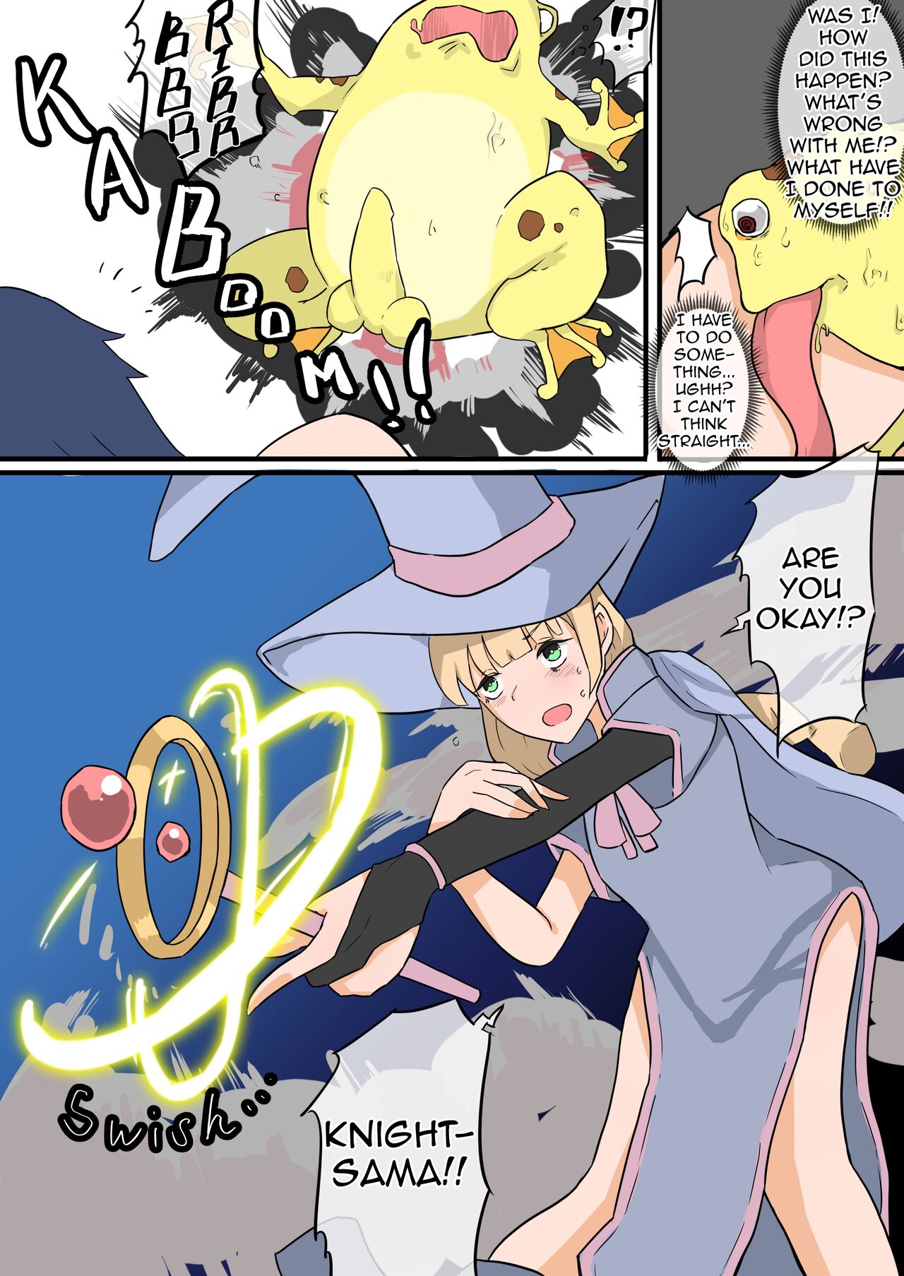 [Chihiro] Onna Kishi to Kaeru-gata Majuu no Irekawari RE | Female Knight and Frog Monster Swap RE [English] Bildnummer 11