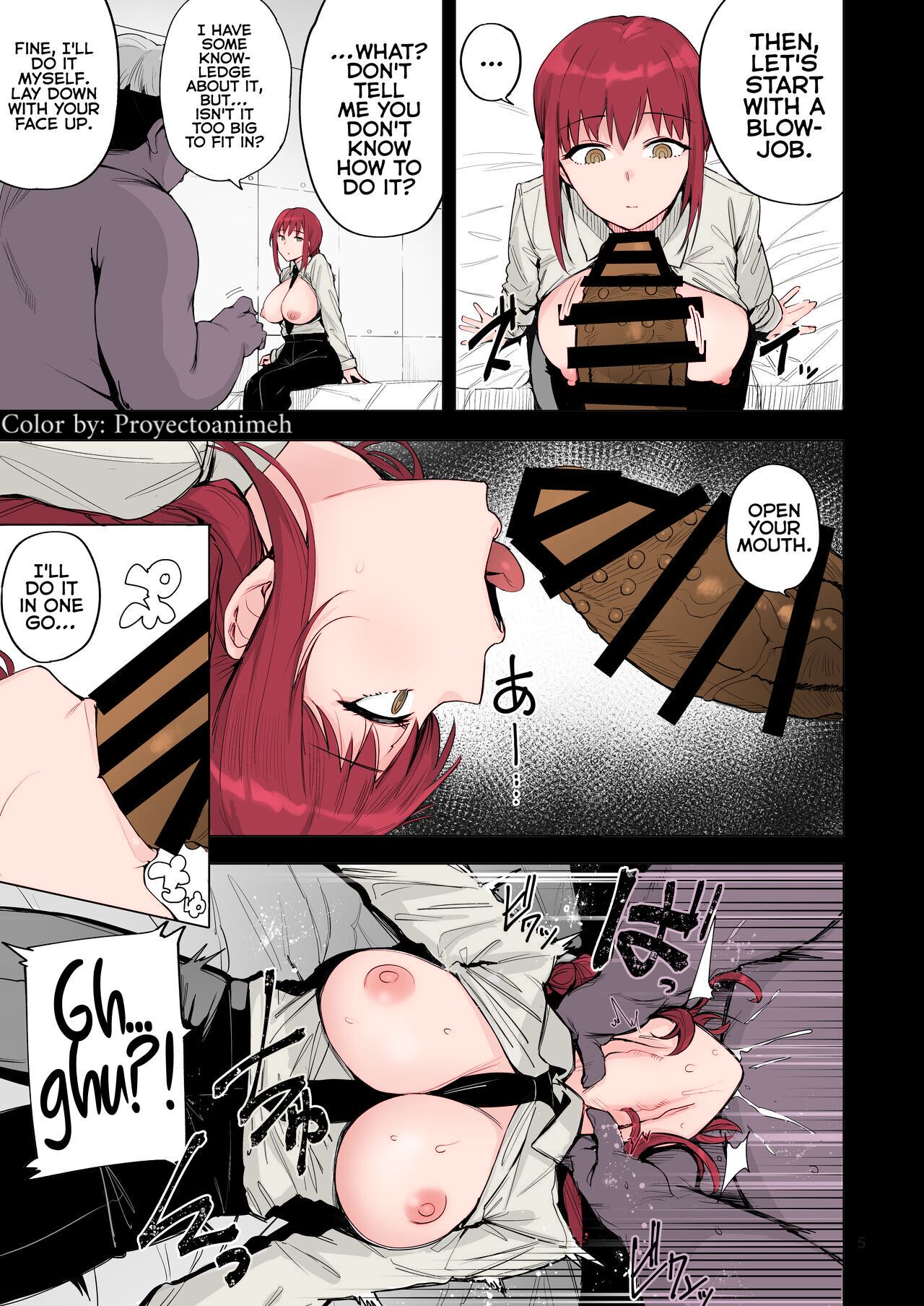 [wakamaker (wakamesan)] Makima VS Chinpo no Akuma (Chainsaw Man) [English] [Colorized] [Digital] изображение № 6