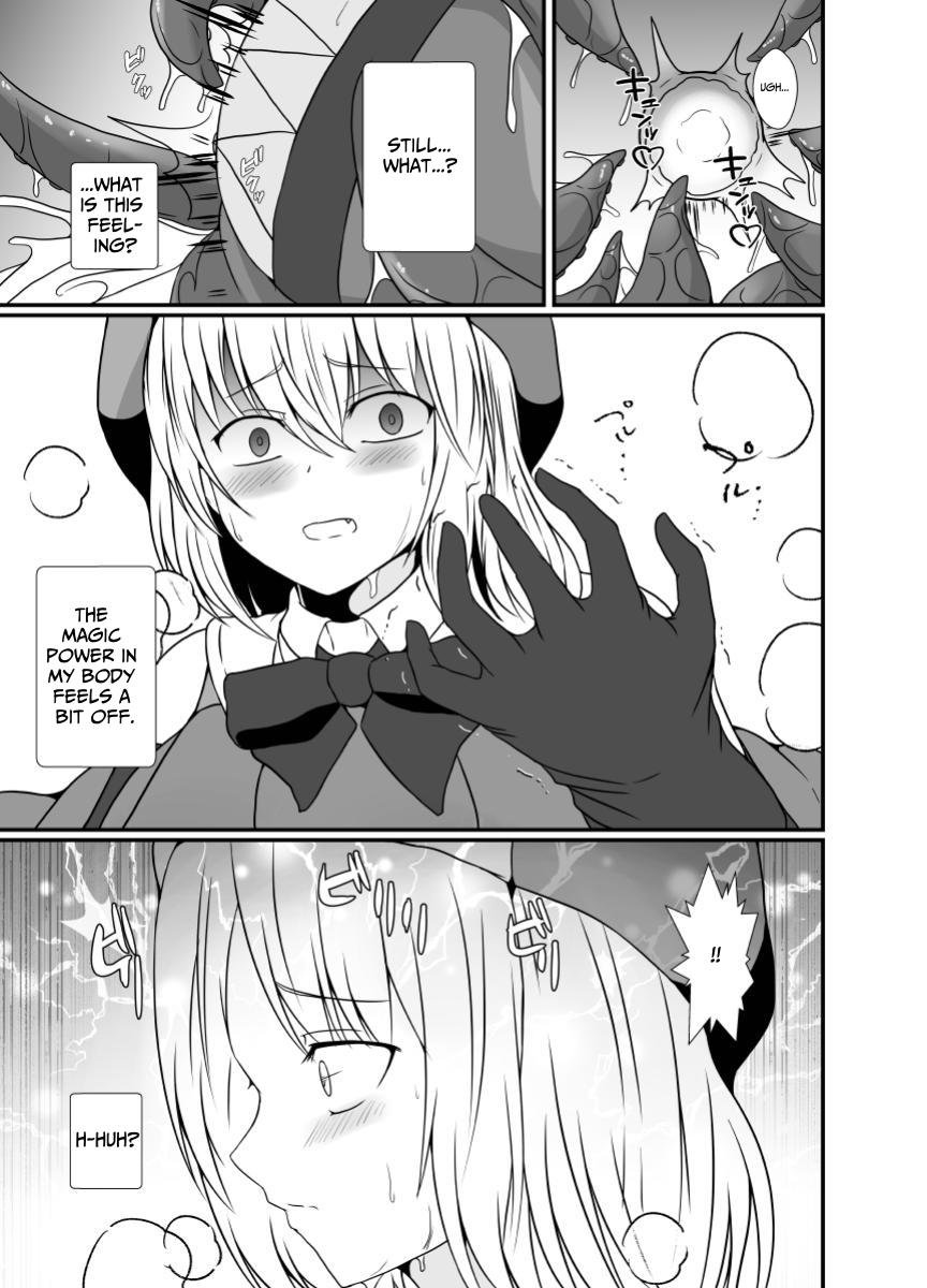 [Hyoui no Jikan (Shimakawa)] Mesugaki Mahou Shoujo wa Daikkirai na Zako Youma ni Karada o Torikomareta node Kankaku Shadan no Mahou o Tsukatte Asa made Taeru | Magical Girl Caught By A Loathsome Monster Uses Sens... [English] [GGY Translations] 34eme image