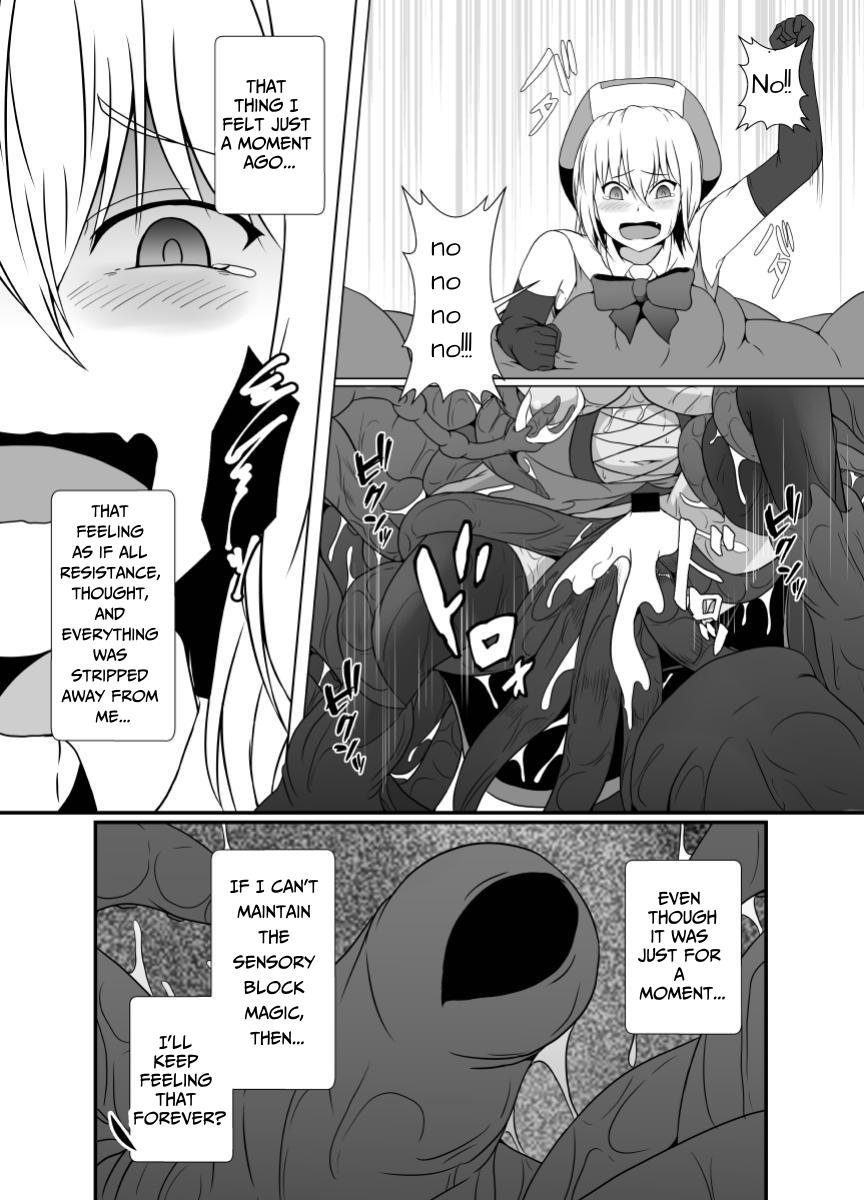 [Hyoui no Jikan (Shimakawa)] Mesugaki Mahou Shoujo wa Daikkirai na Zako Youma ni Karada o Torikomareta node Kankaku Shadan no Mahou o Tsukatte Asa made Taeru | Magical Girl Caught By A Loathsome Monster Uses Sens... [English] [GGY Translations] numero di immagine  39