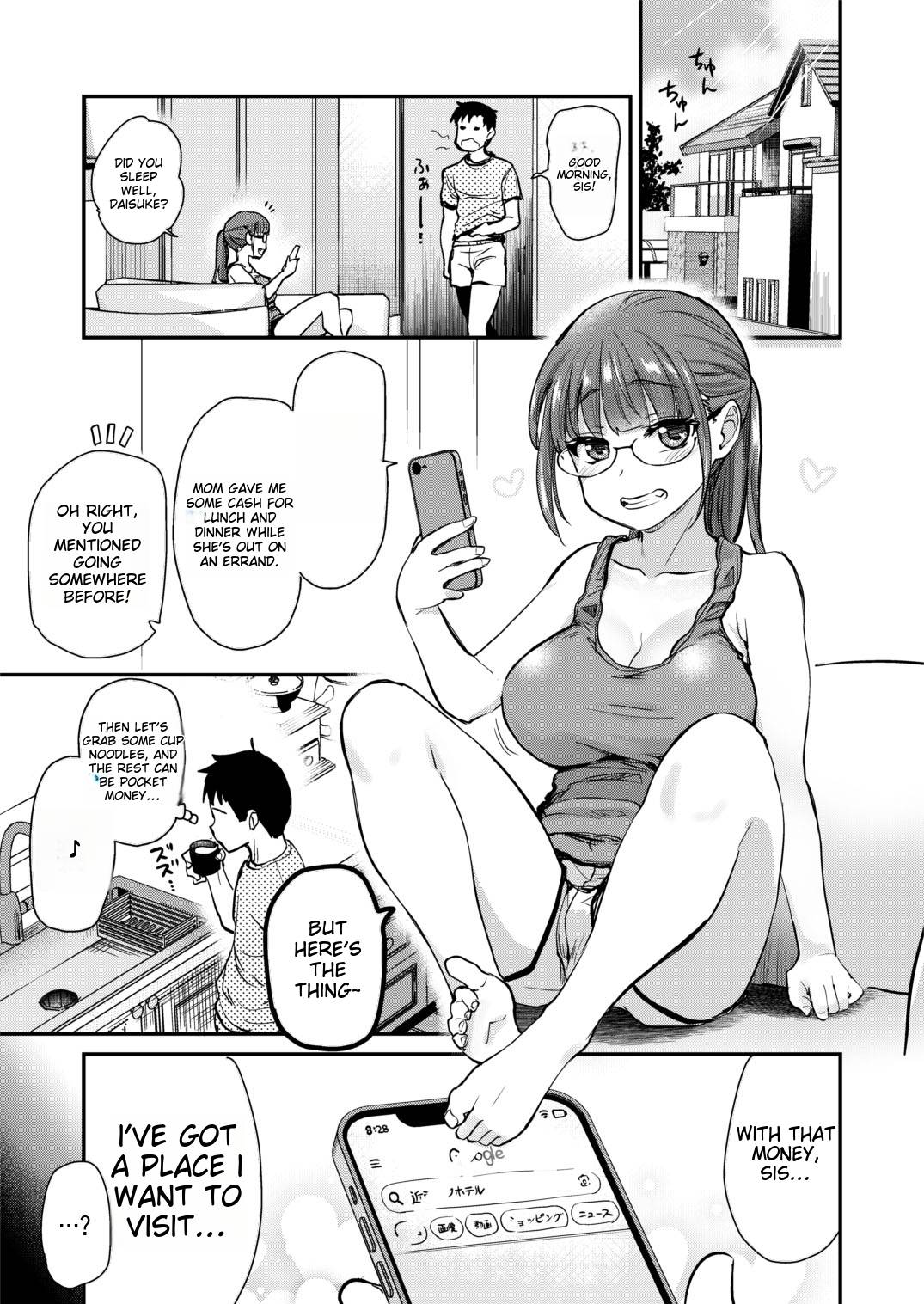 [Shin Hijiridou Honpo (Hijiri Tsukasa)] Itsumo no Otouto no Seiyoku Shori o, Kyou wa LoveHo de Shitai Ane. | OAlder sister wants to satisfy her younger brother's sexual desires [English]. 5eme image