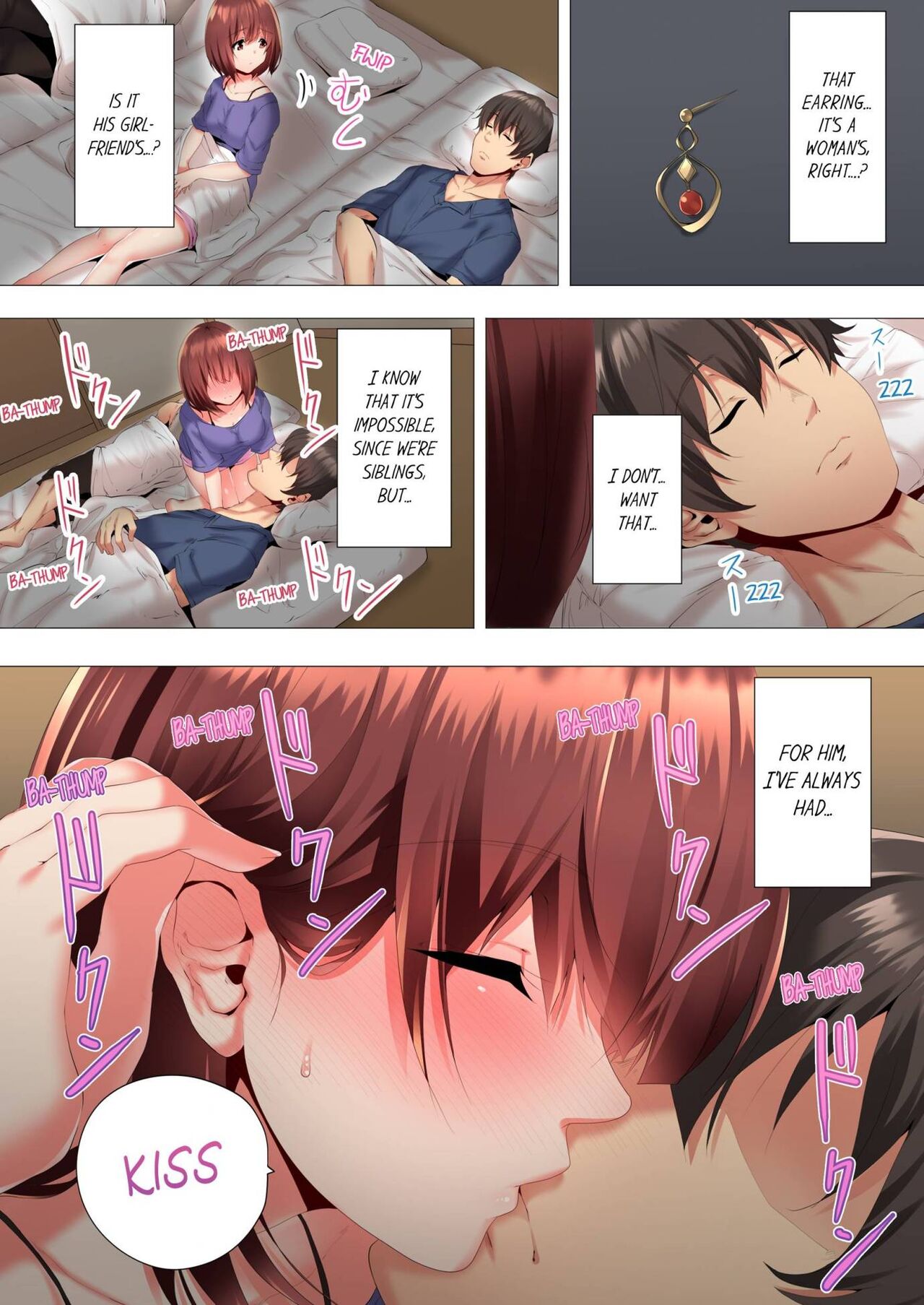 [Kanitomato] Futari de Watashi o Ikasenaide...! ~Kurayami, Majiwaru Kyoudai Futon~ 1 | My 2 Step-Brothers are Ganging Up on Me! 1 [English] [Decensored] 9eme image