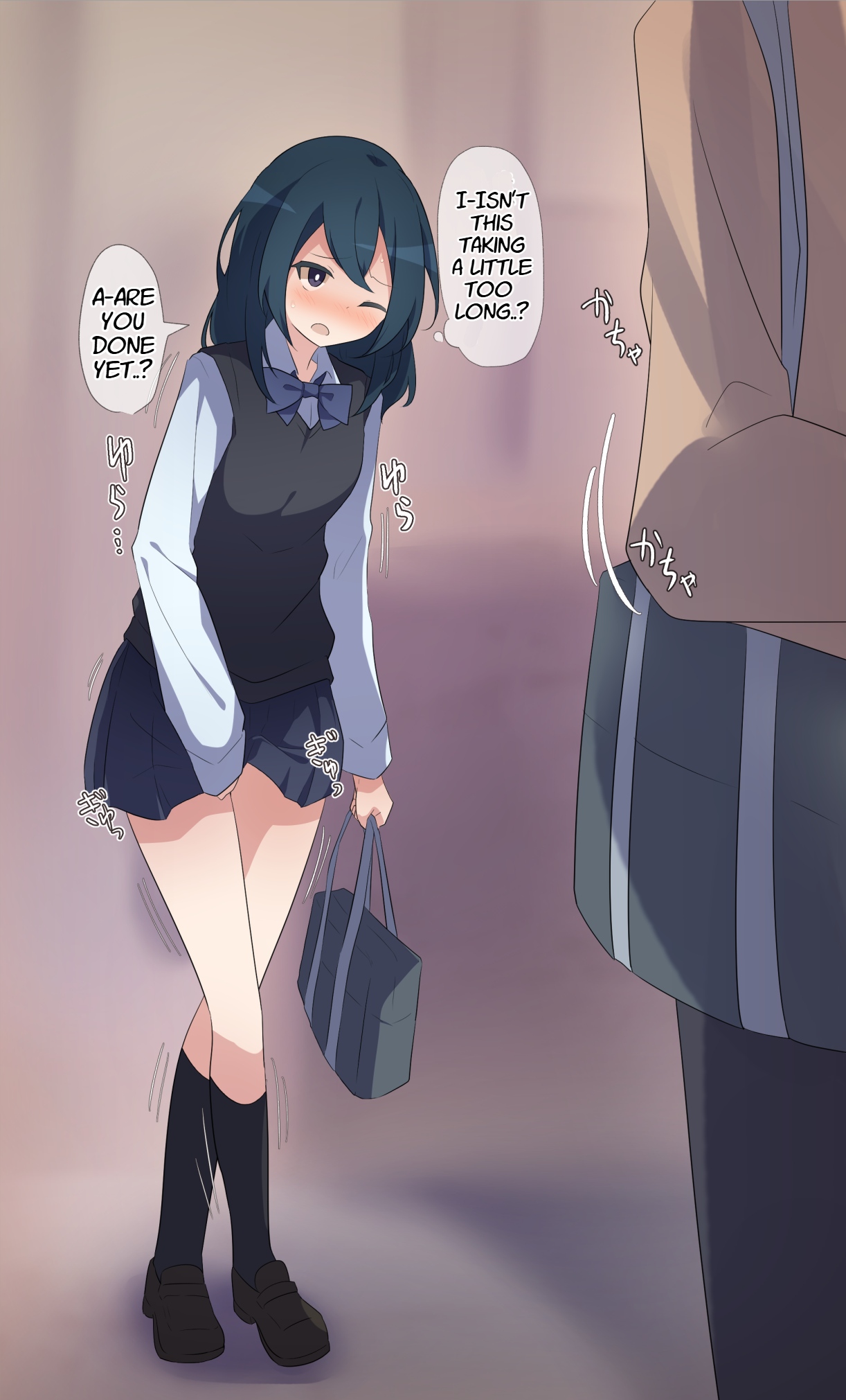 [Watakarashi] Desperate Girl wets herself due to being teased by her pee-loving boyfriend imagen número 11