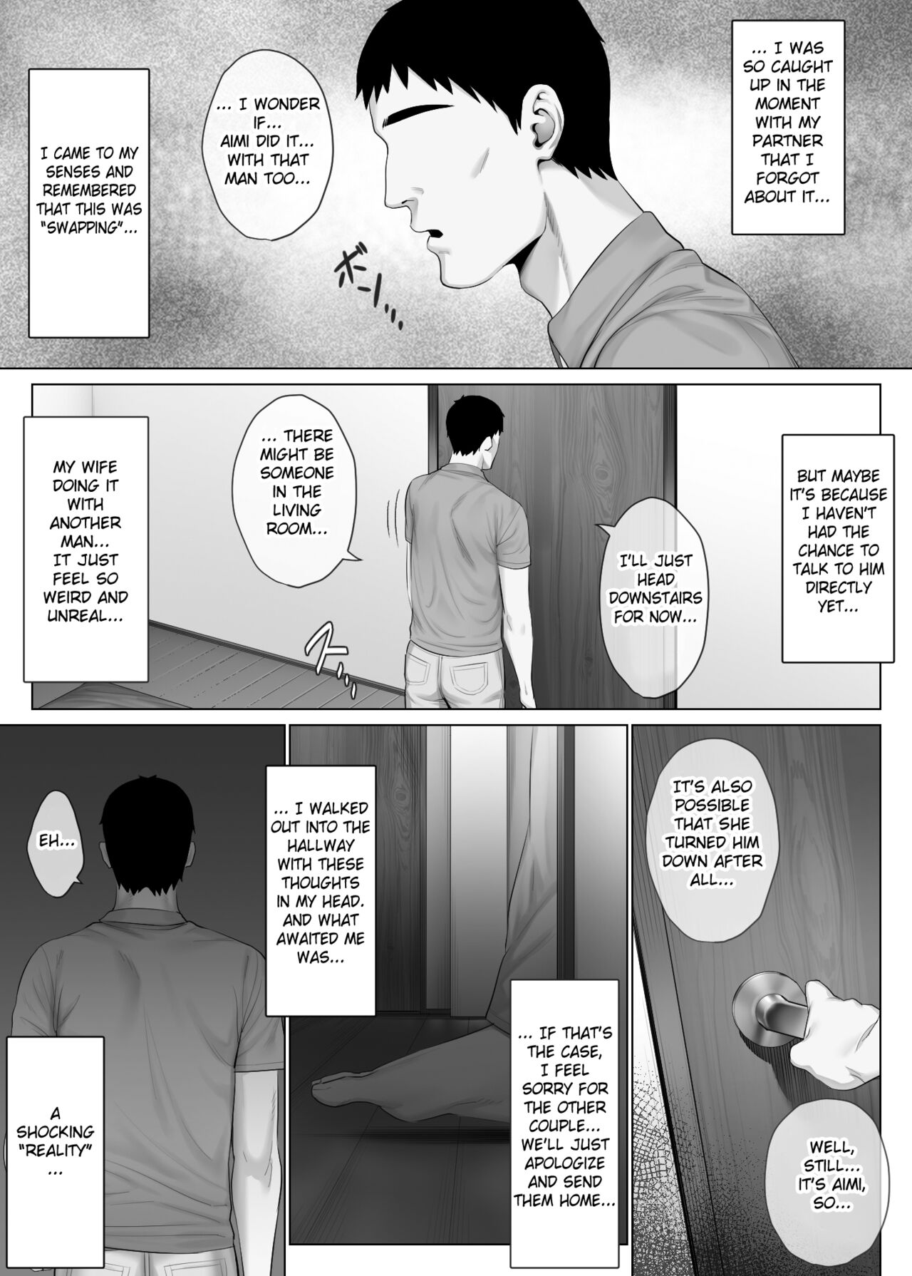 [Mitsumitsu Niku] LeveChi na Swapping 1 - Seiheki ni Mezameru Otto Hen - | Swapping on a Whole New Level 1 ~Husband Awakening to His Kinks~ [English] [Fated Circle] imagen número 33