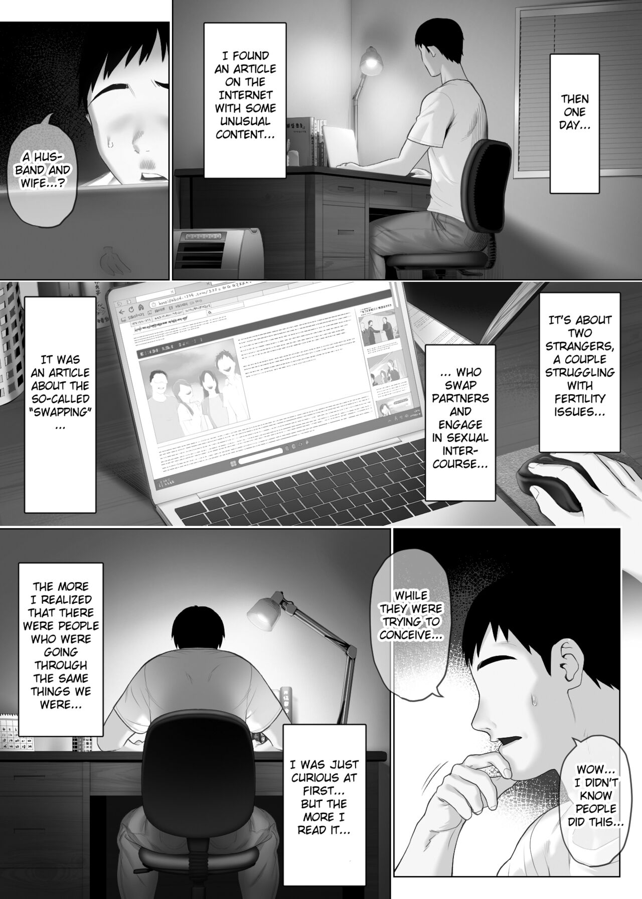 [Mitsumitsu Niku] LeveChi na Swapping 1 - Seiheki ni Mezameru Otto Hen - | Swapping on a Whole New Level 1 ~Husband Awakening to His Kinks~ [English] [Fated Circle] image number 61