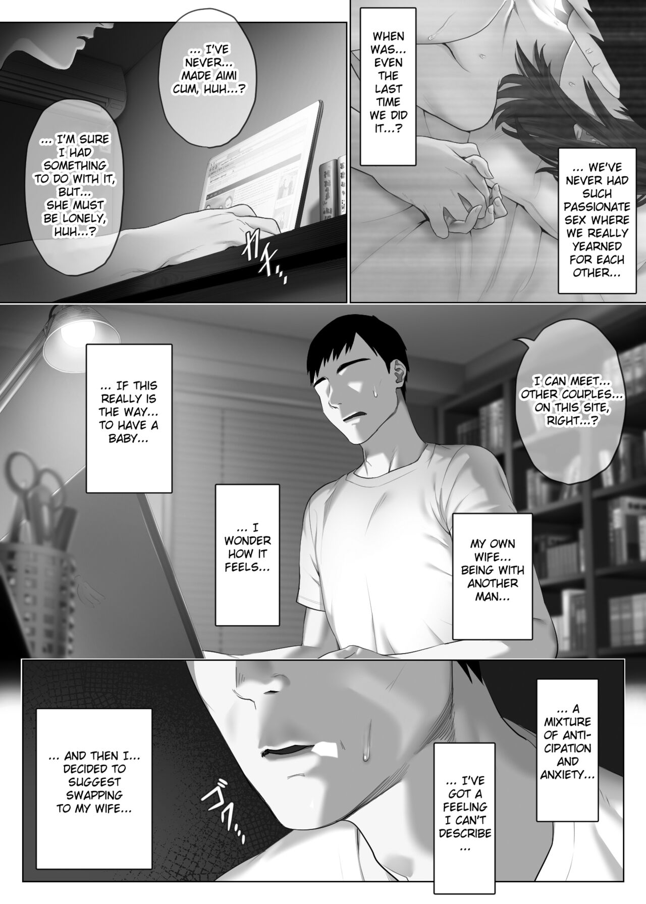 [Mitsumitsu Niku] LeveChi na Swapping 1 - Seiheki ni Mezameru Otto Hen - | Swapping on a Whole New Level 1 ~Husband Awakening to His Kinks~ [English] [Fated Circle] image number 63