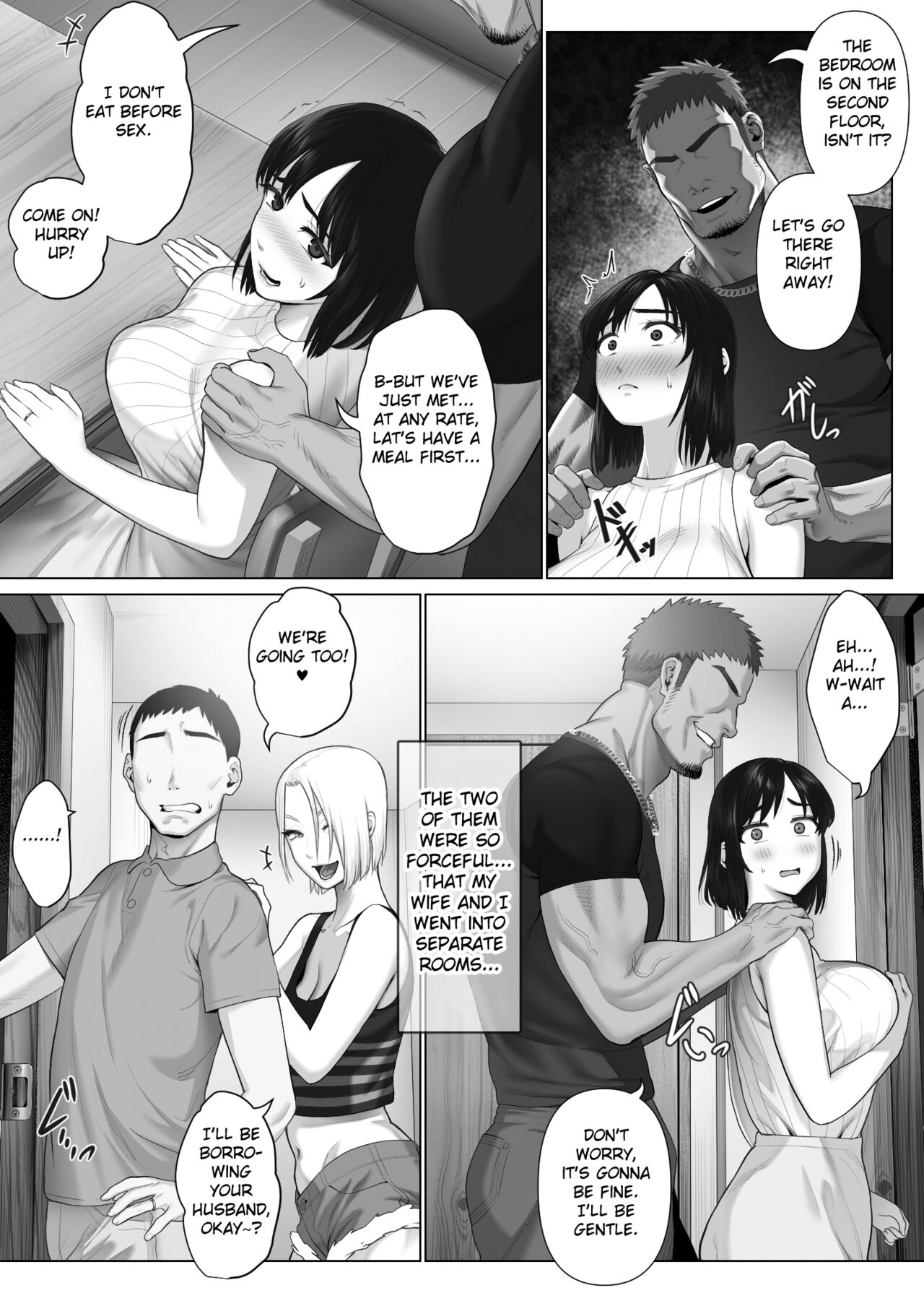 [Mitsumitsu Niku] LeveChi na Swapping 1 - Seiheki ni Mezameru Otto Hen - | Swapping on a Whole New Level 1 ~Husband Awakening to His Kinks~ [English] [Fated Circle] image number 72