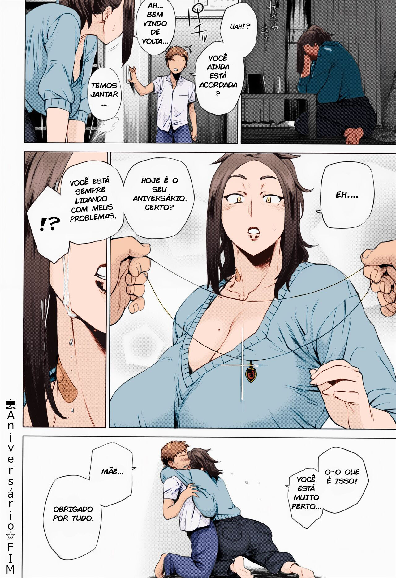 [Etuzan Jakusui] Ura Birthday (Enji ni Somaru) [Portuguese] [Colored] numero di immagine  25