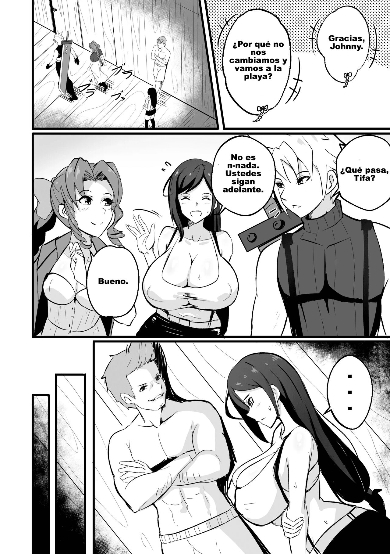 [Merkonig] B-Trayal 49 Tifa (Final Fantasy VII) [Spanish] [Breast garden] 이미지 번호 3