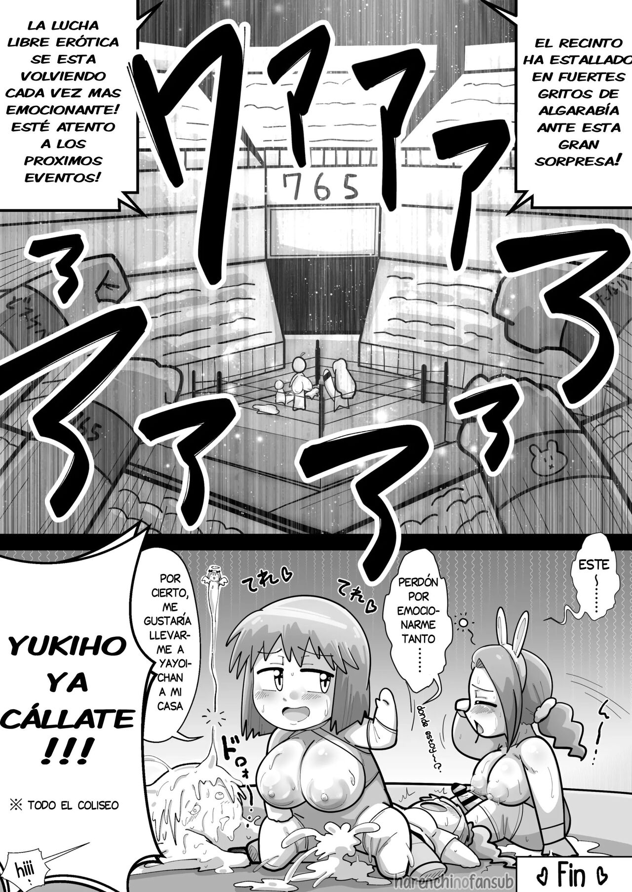 [Warui Yume (Aimu)] Idol ga "Chinko" Ero ProWres!!! Hagiwara VS Minase ~Habatsu Tousou Hen~ [Spanish] [Harenchi no Fansub] 65eme image