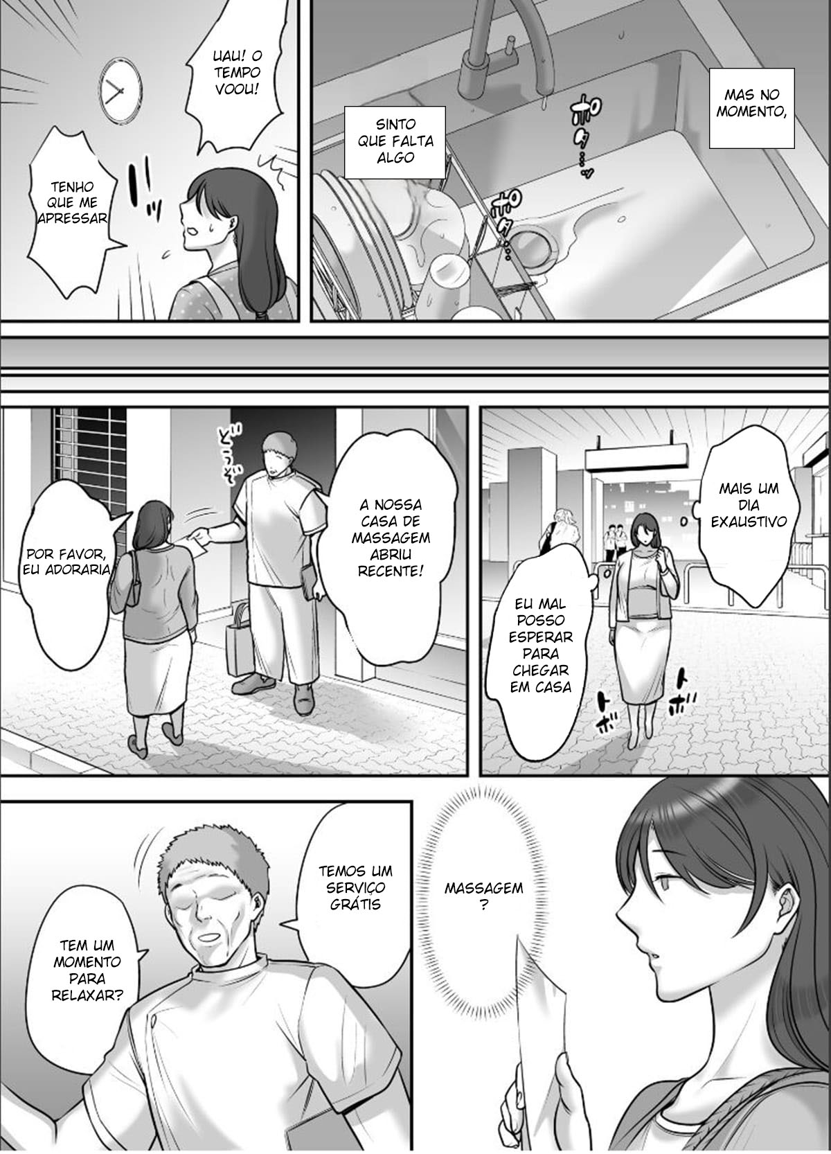 [CLOUDY EYES (CLOUDY)] Less na Hitozuma ga Akutoku Massage ni Hamaru Riyuu | Razão pela Qual uma Mulher Casada com uma Figura Esbelta se Apaixona por um Massagista Pervertido [Portuguese-BR] [Digital] imagen número 5