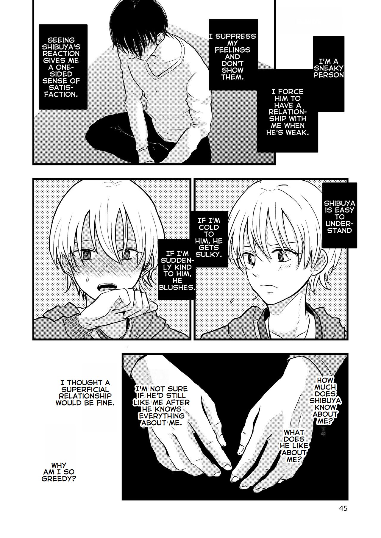 [Kume (Minakami Riku)] Ura to Ura no Koufukuron | The Hidden Theory of Happiness [English] image number 44