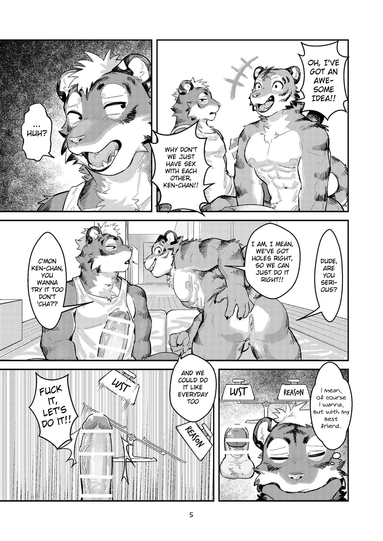 (Shinshun Kemoket 10) [Zerozero (Uro)] First time in the Tiger's 'Den' [English] numero di immagine  4