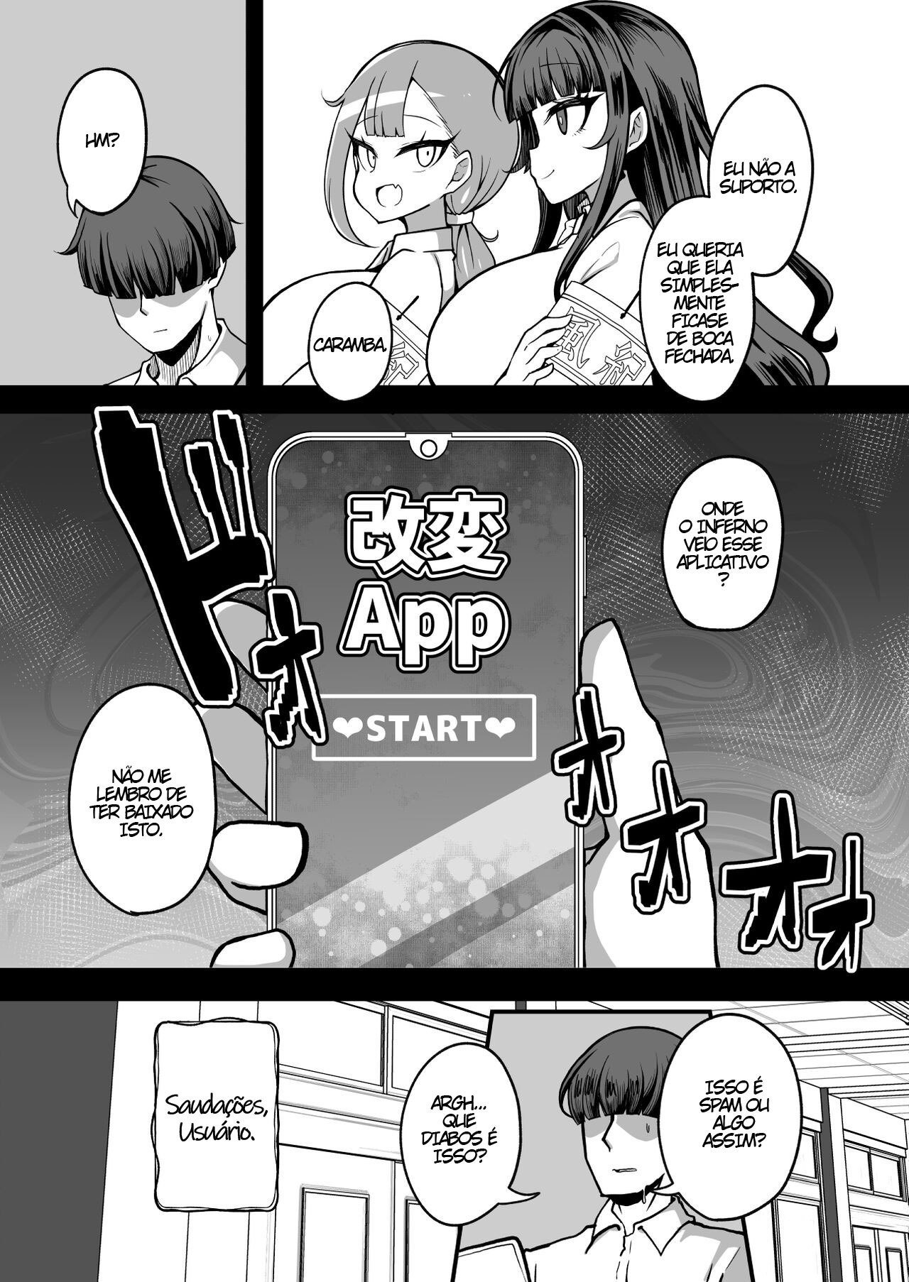 [Yakousei Fan Club] Kaihen Cheat Appli de Sukihoudai Shimakuru Hanashi [Portuguese-BR] 图片编号 4