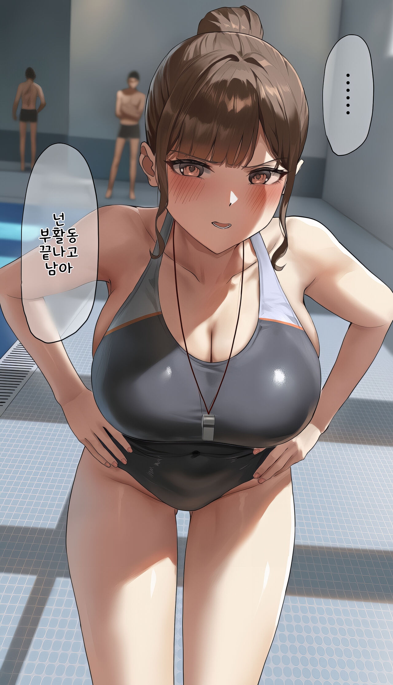 [Anteiru] 입으로 빼주는 수영부 고문 изображение № 4