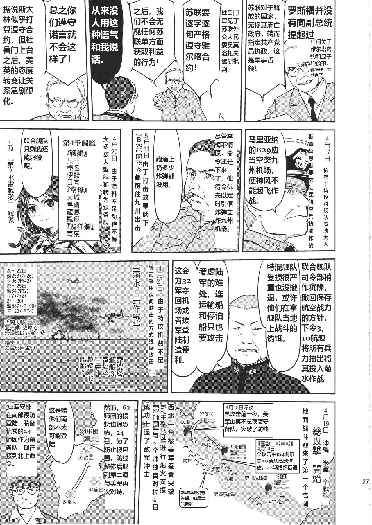 (C97) [Takotsuboya (TK)] Teitoku no Ketsudan Kanmusu no Ichiban Nagai Hi (Kouhen) | 提督的决断 舰娘最长 的一天 (下)  (Kantai Collection -KanColle-) [Chinese] [机翻] numero di immagine  26