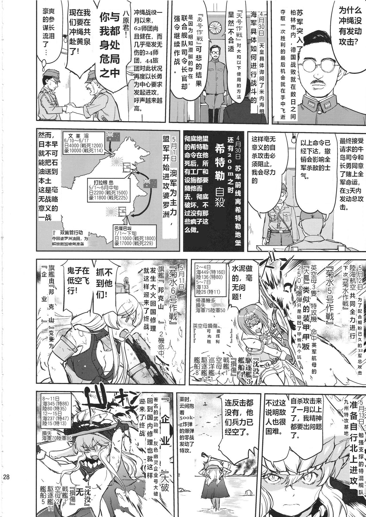 (C97) [Takotsuboya (TK)] Teitoku no Ketsudan Kanmusu no Ichiban Nagai Hi (Kouhen) | 提督的决断 舰娘最长 的一天 (下)  (Kantai Collection -KanColle-) [Chinese] [机翻] numero di immagine  27