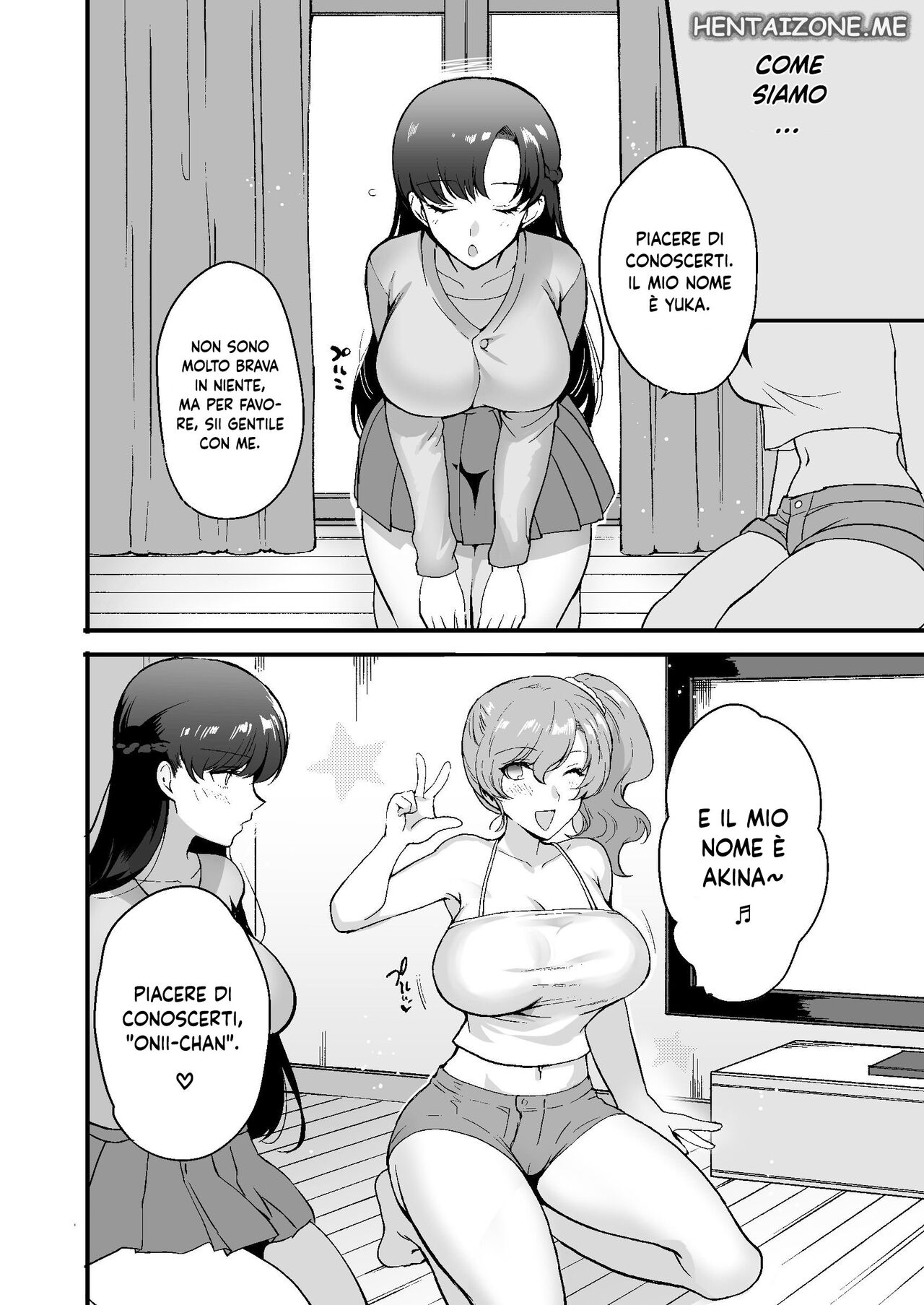 [Shiroganean (Aomizuan, Hujisai, Kirimoto Yuuji)] Erosugiru Doukyonin ~Dosukebe Shimai to 1K Doukyo Seikatsu~ | Vivere in un Monolocale con due Sorelle Pervertite [Italian] [Digital] изображение № 6