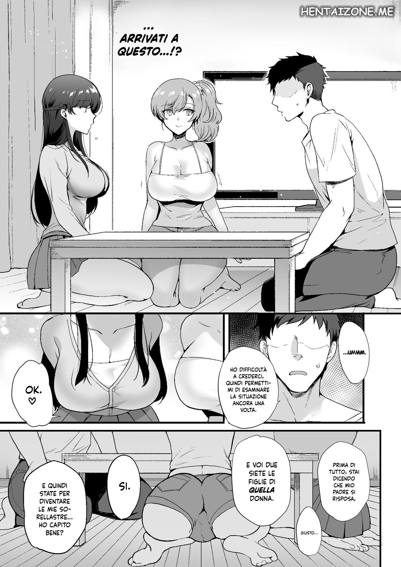 [Shiroganean (Aomizuan, Hujisai, Kirimoto Yuuji)] Erosugiru Doukyonin ~Dosukebe Shimai to 1K Doukyo Seikatsu~ | Vivere in un Monolocale con due Sorelle Pervertite [Italian] [Digital] изображение № 7