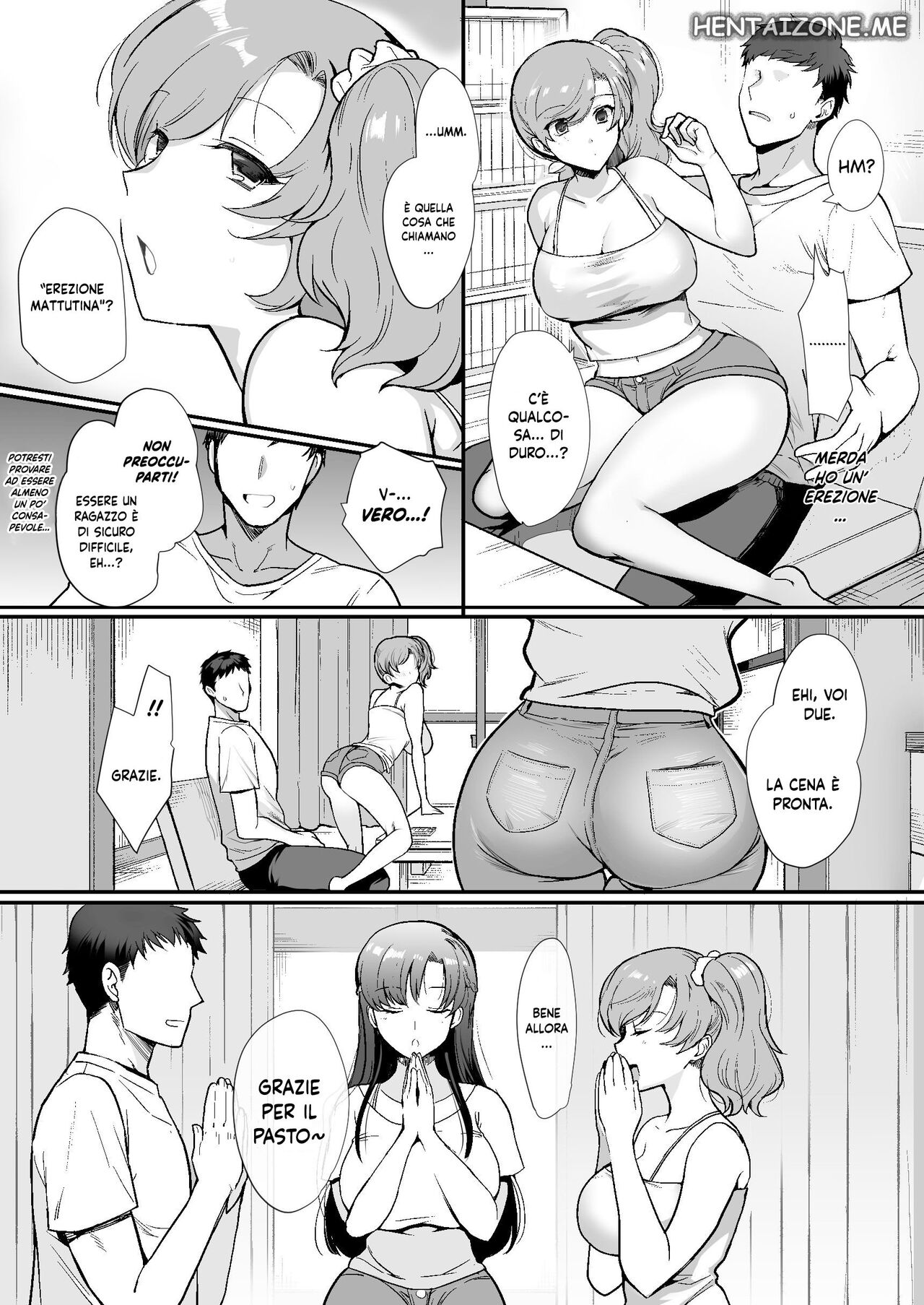 [Shiroganean (Aomizuan, Hujisai, Kirimoto Yuuji)] Erosugiru Doukyonin ~Dosukebe Shimai to 1K Doukyo Seikatsu~ | Vivere in un Monolocale con due Sorelle Pervertite [Italian] [Digital] изображение № 13