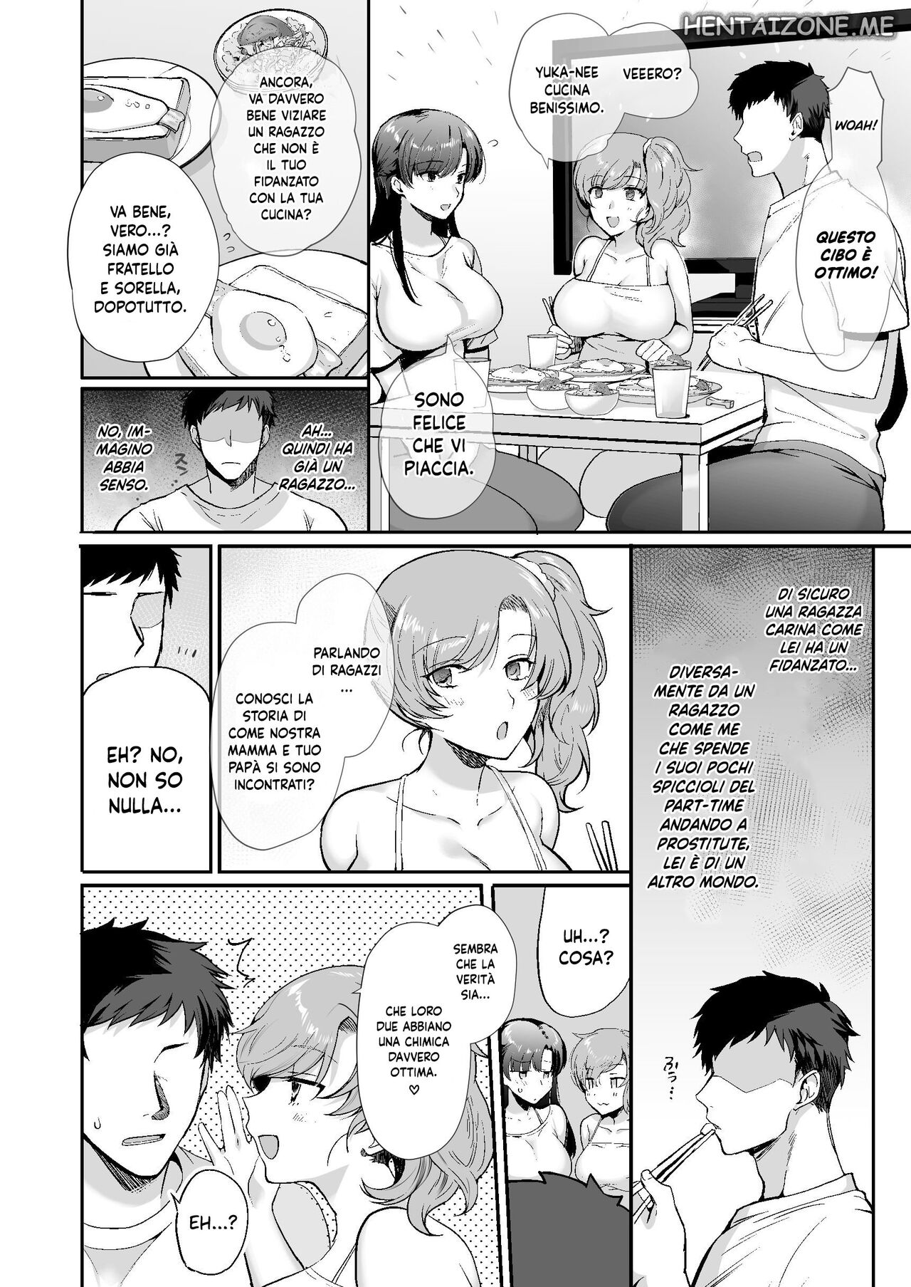 [Shiroganean (Aomizuan, Hujisai, Kirimoto Yuuji)] Erosugiru Doukyonin ~Dosukebe Shimai to 1K Doukyo Seikatsu~ | Vivere in un Monolocale con due Sorelle Pervertite [Italian] [Digital] изображение № 14